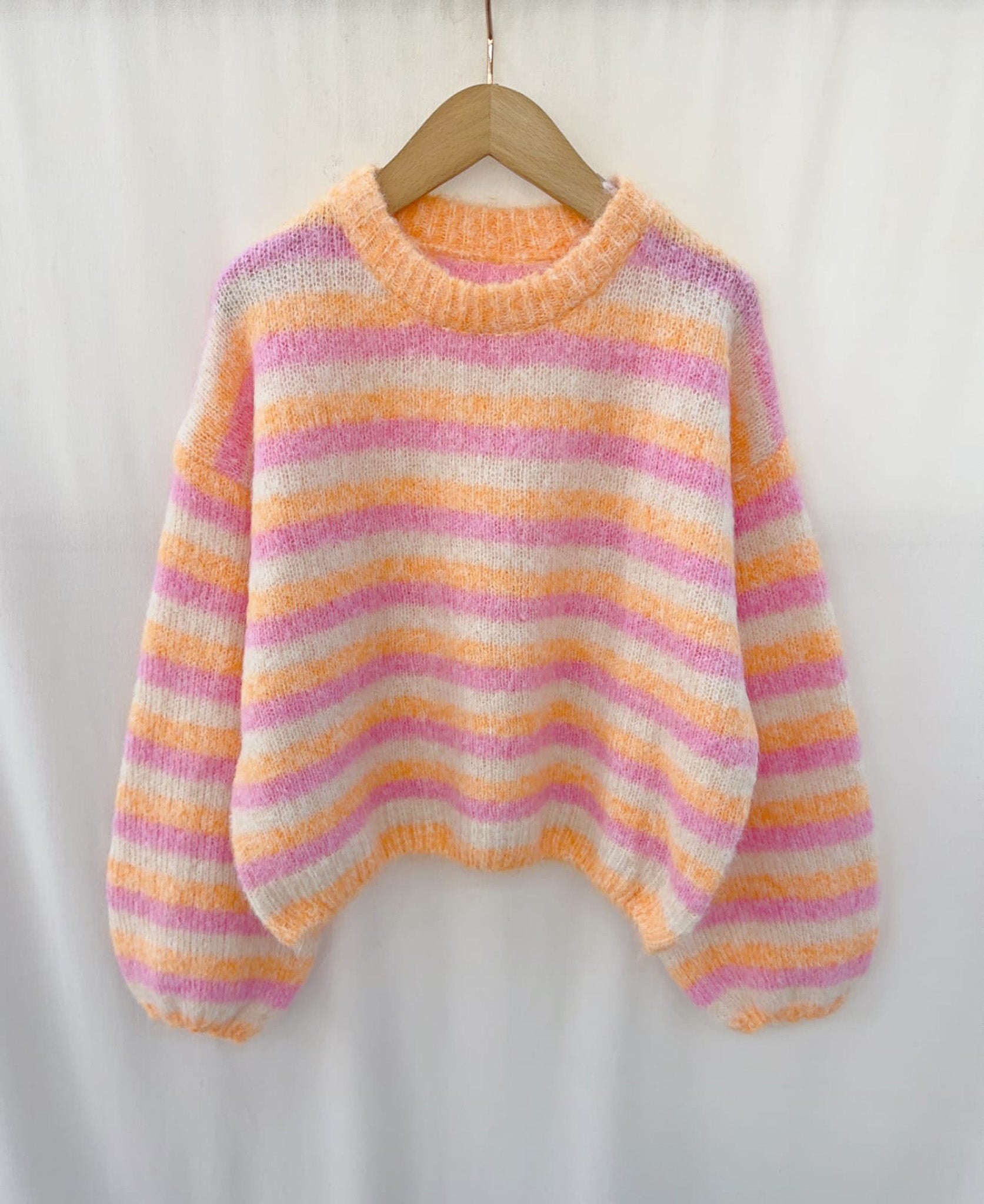 Striped sweater - Orange