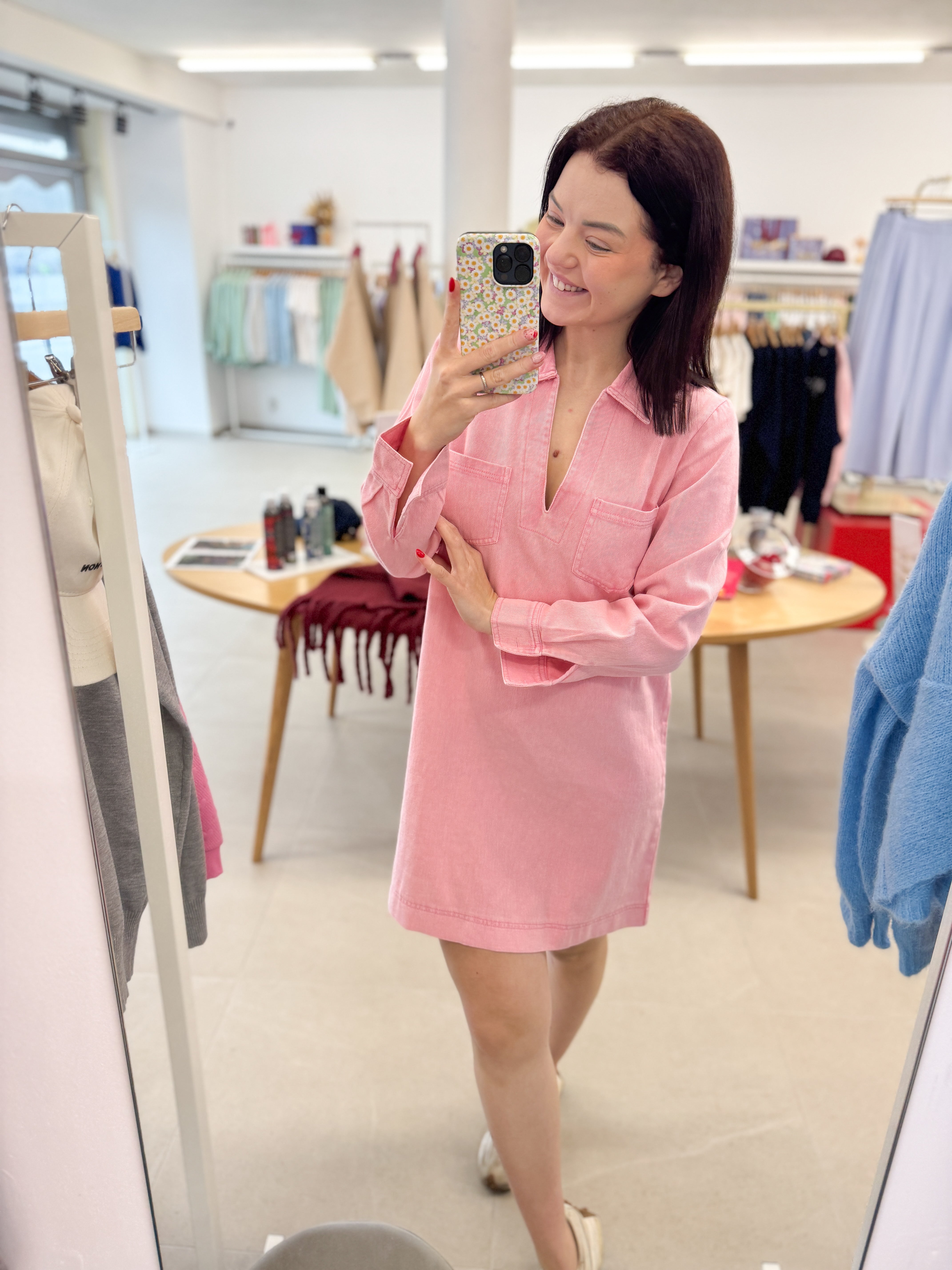 Babypink jeans dress