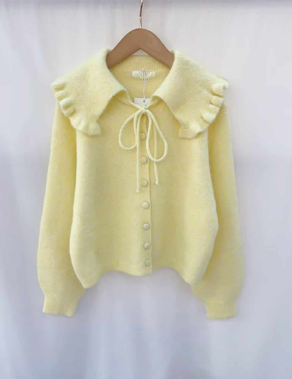Soft collar knit - Yellow