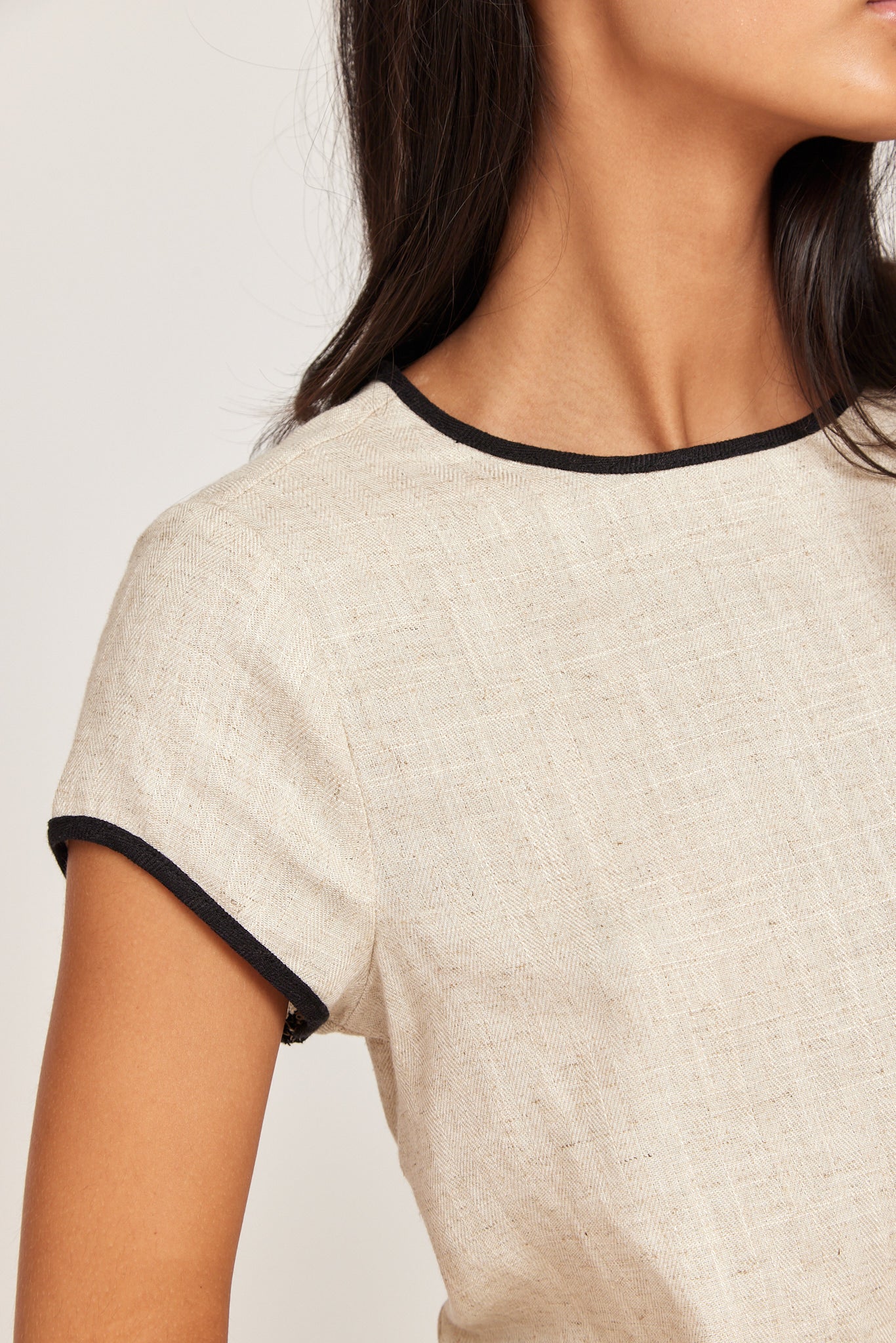 Amanda linen top - Beige
