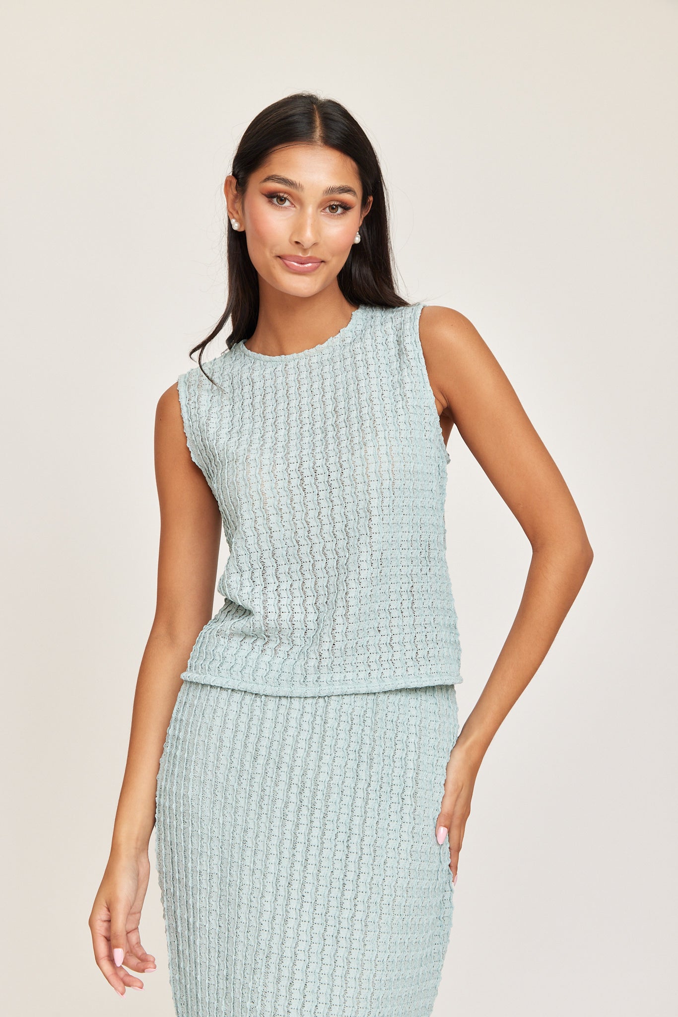 Solveig top - Light Blue