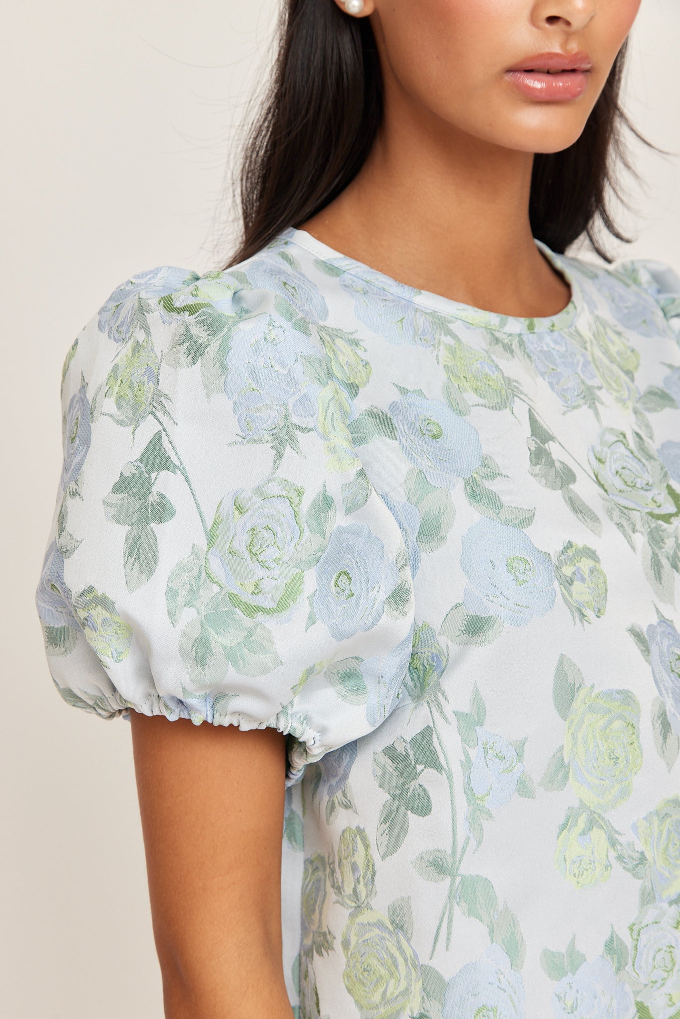 Gilda blouse - Blue Flowers