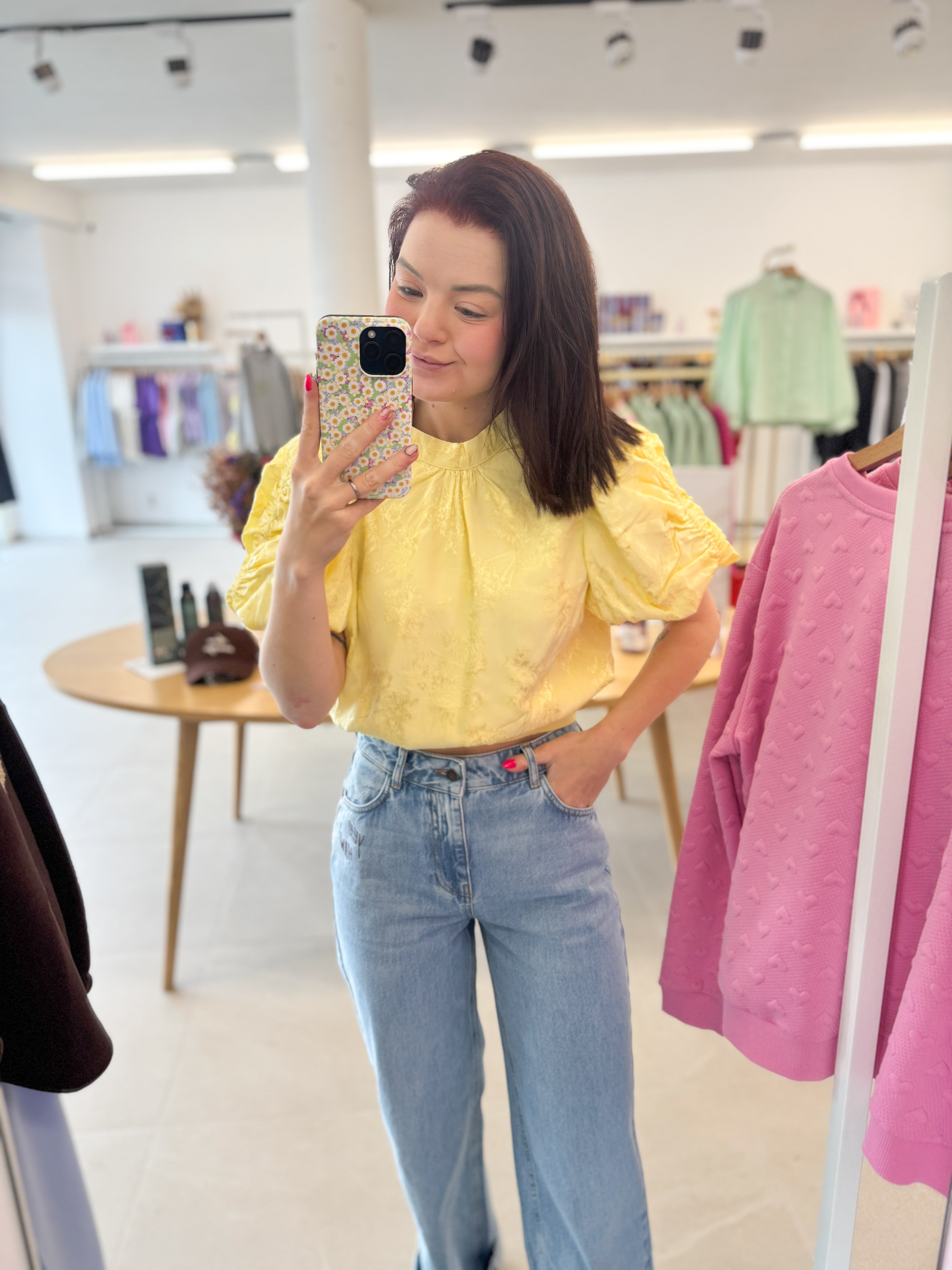 Macey Blouse - Light Yellow