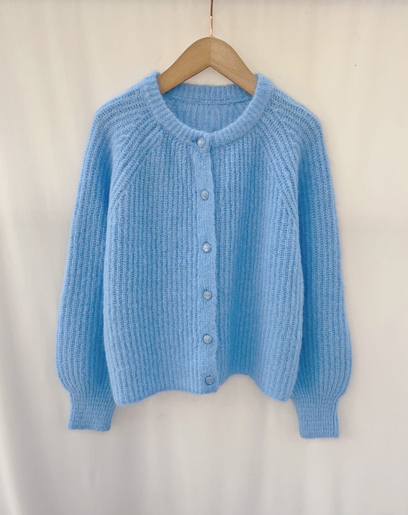 Blue cardigan