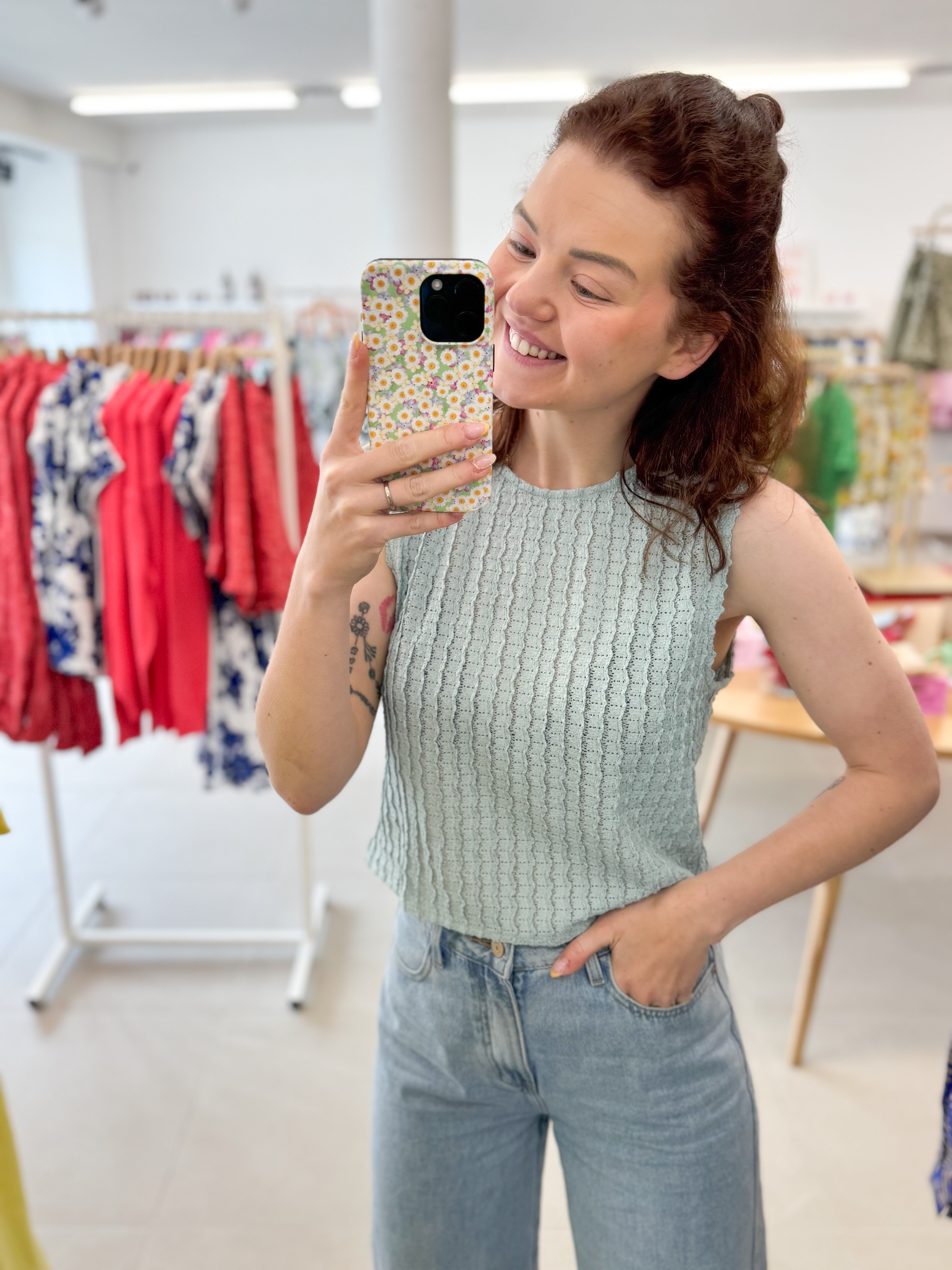 Solveig top - Light Blue