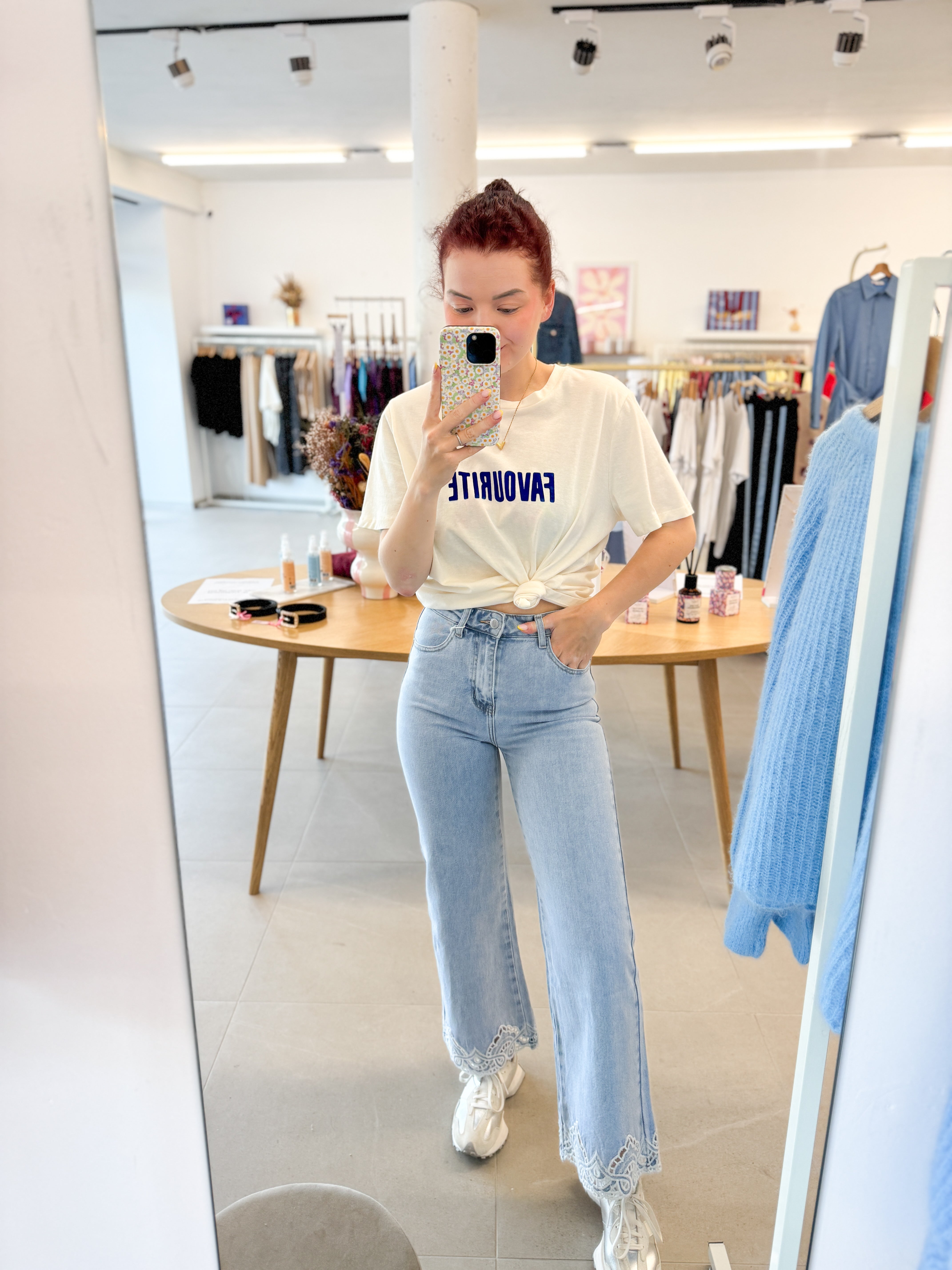 Jean Ankle Wide jeans