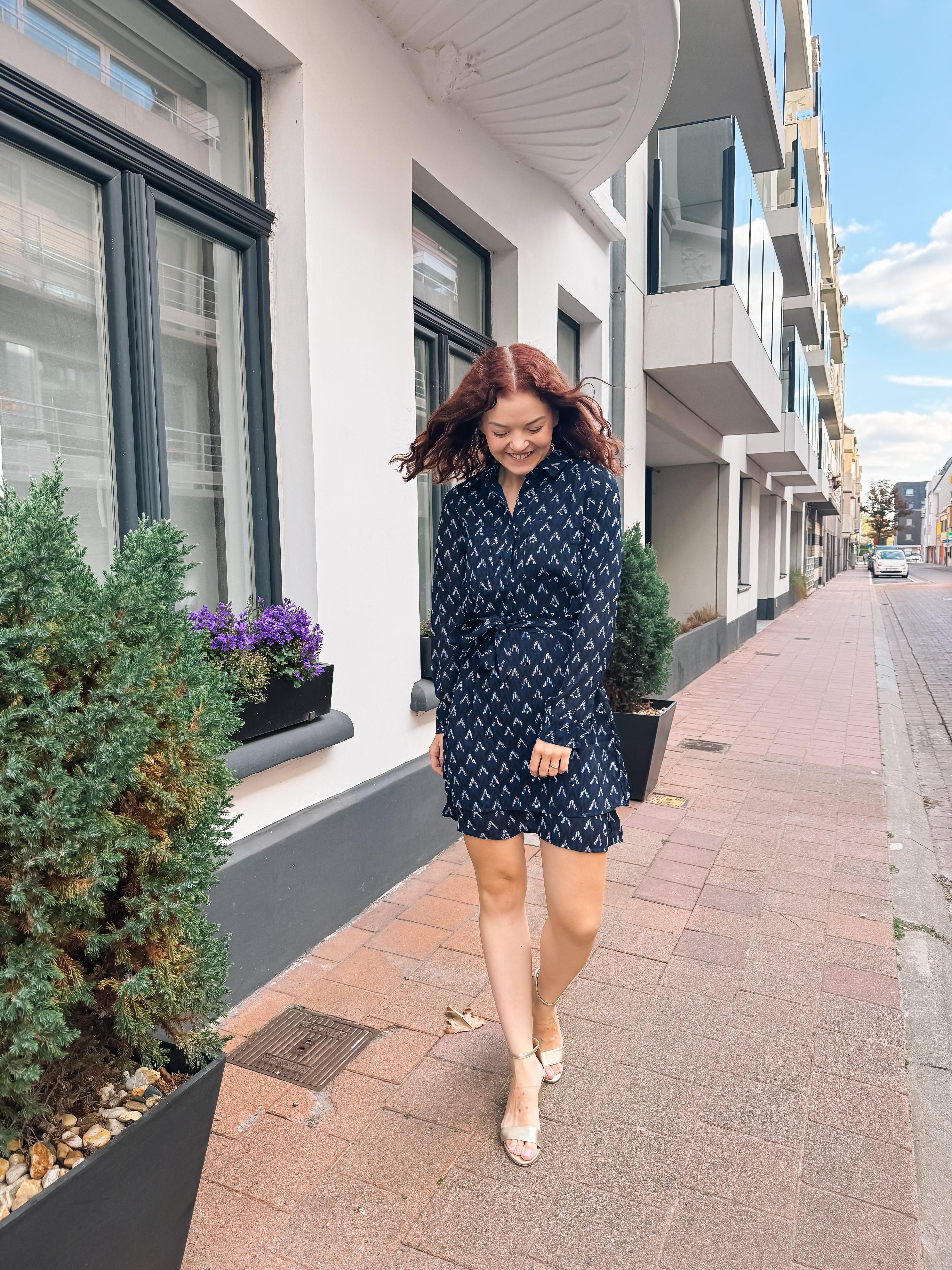 Dress Jazzy - Zigzag print
