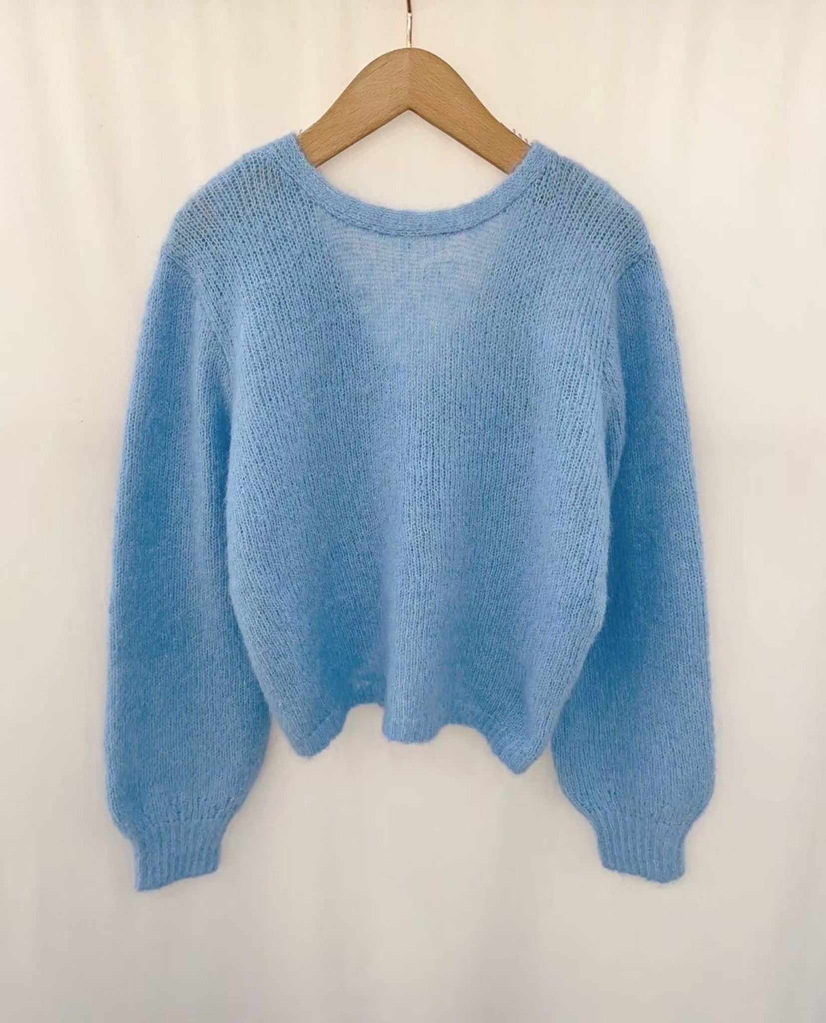 Soft open back knit - Blue