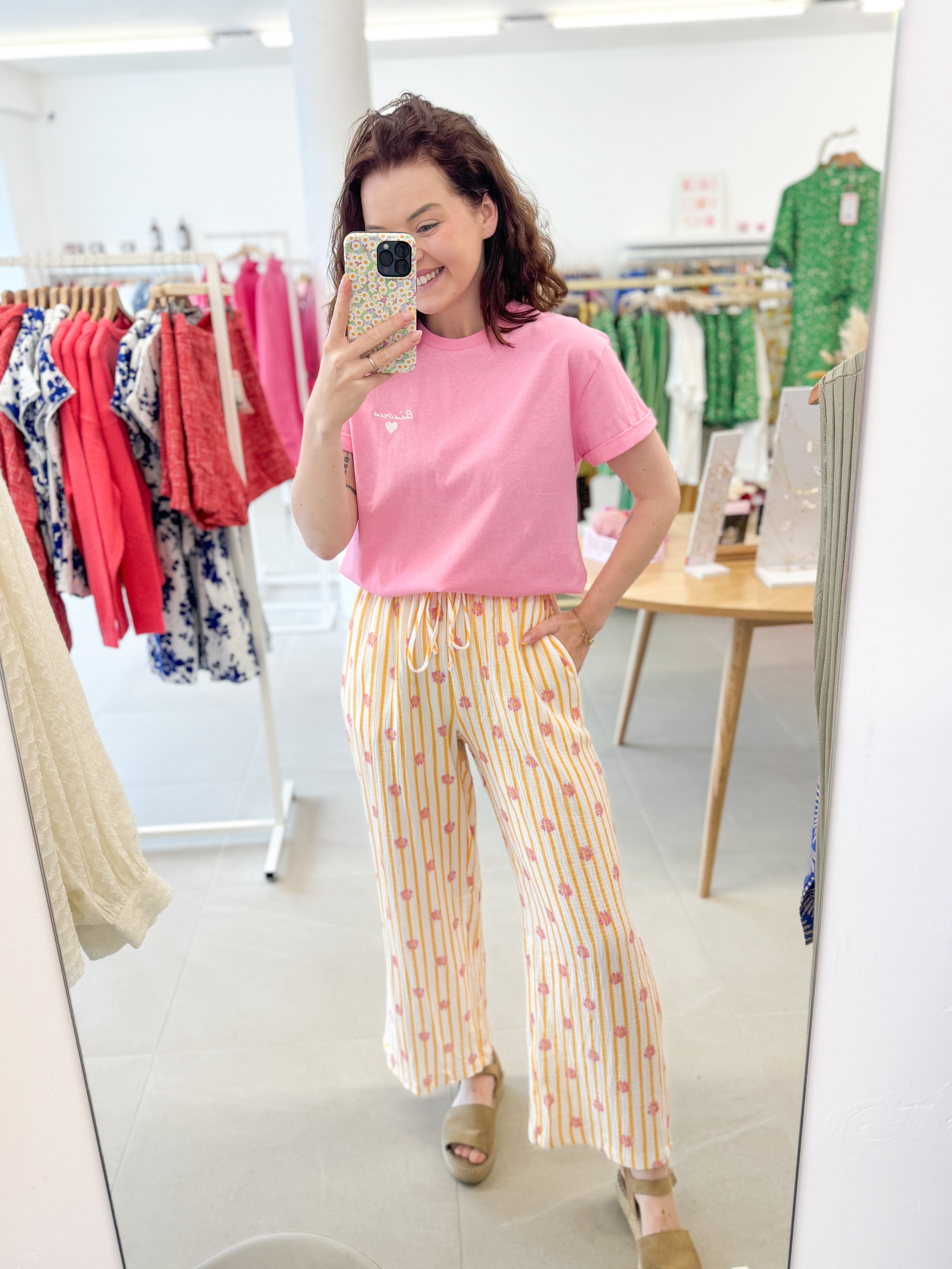 Bisous tee - Pink