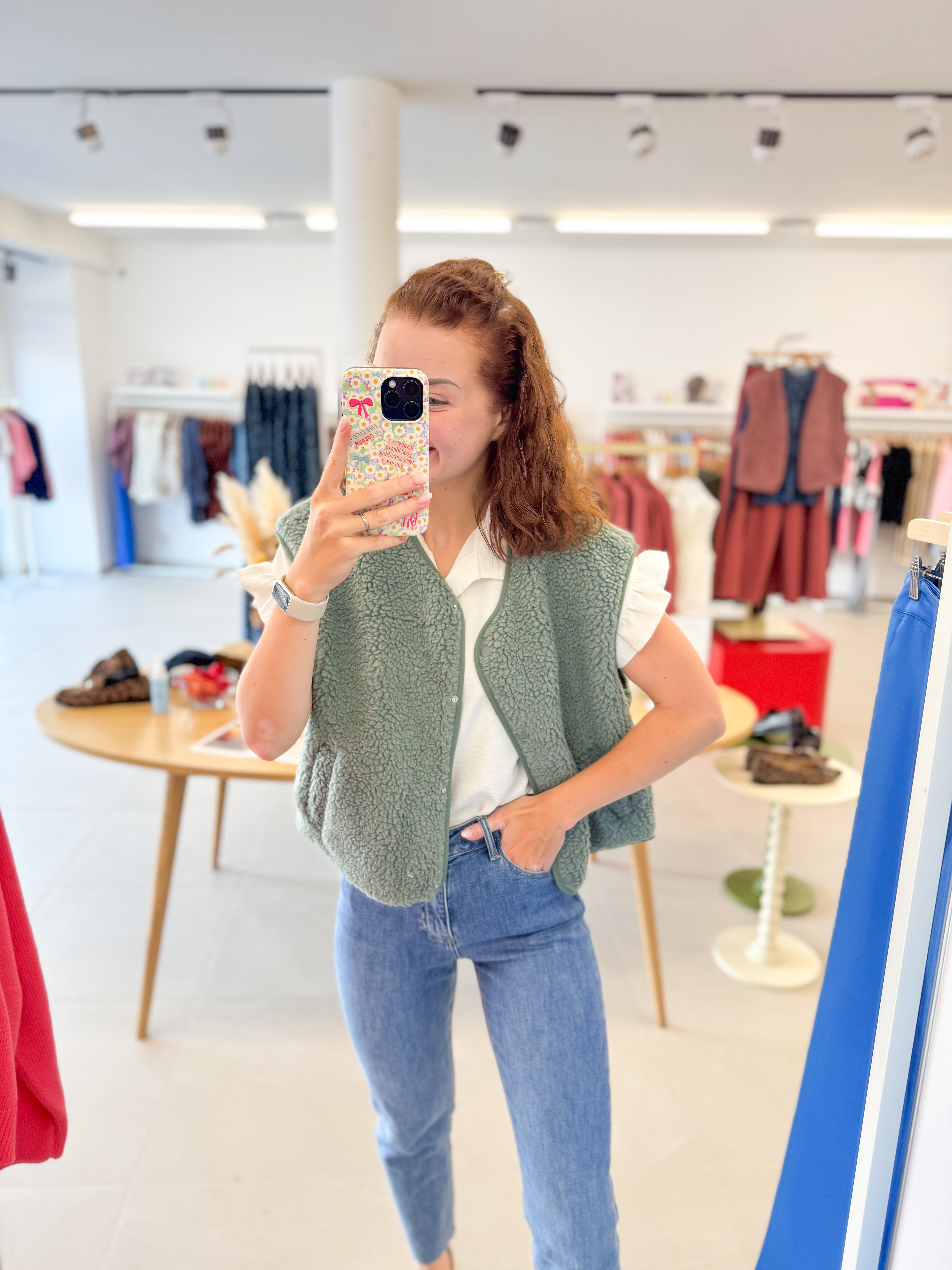 Teddy gilet - Vert