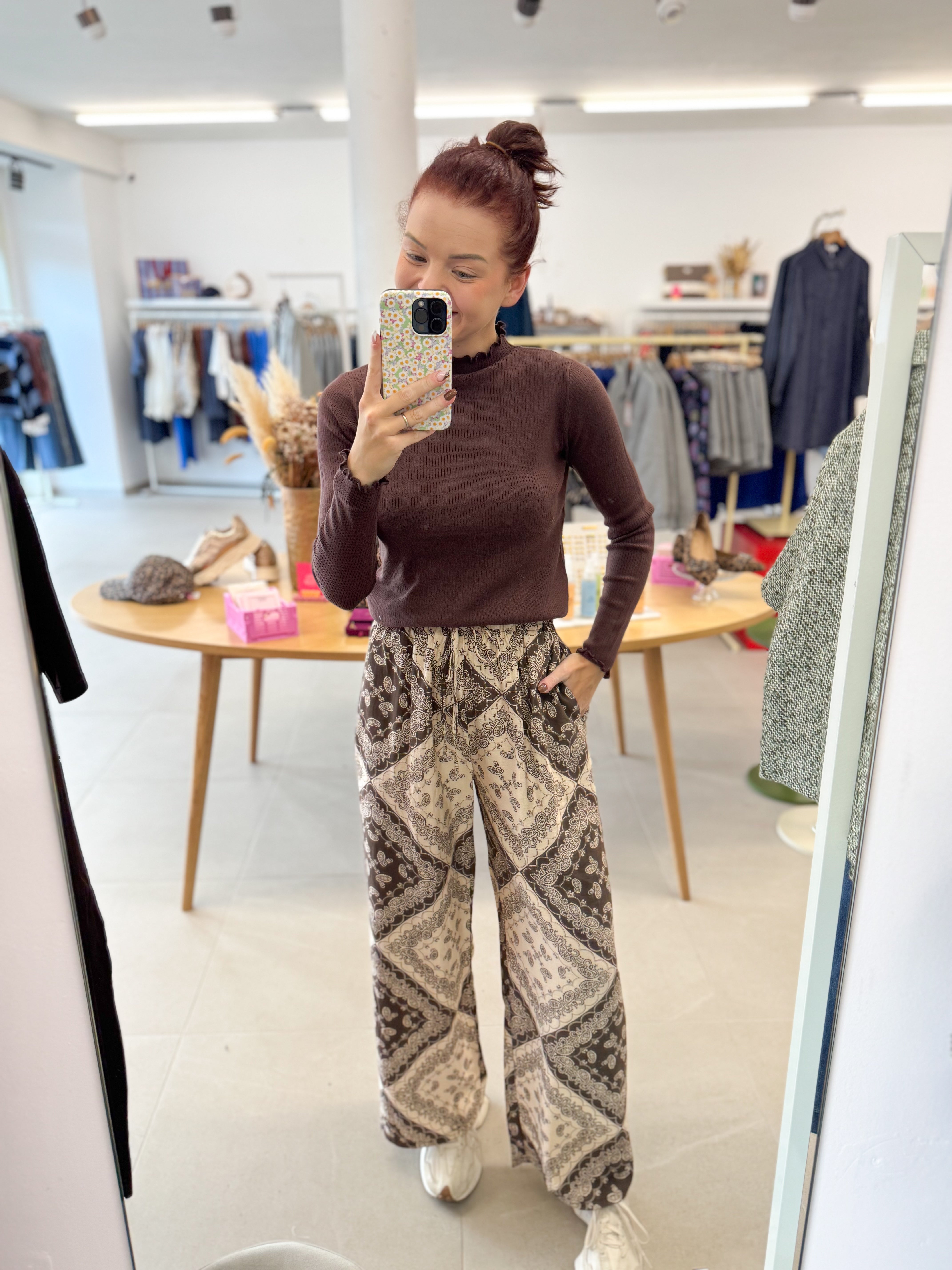 Loose fall trouser - Café