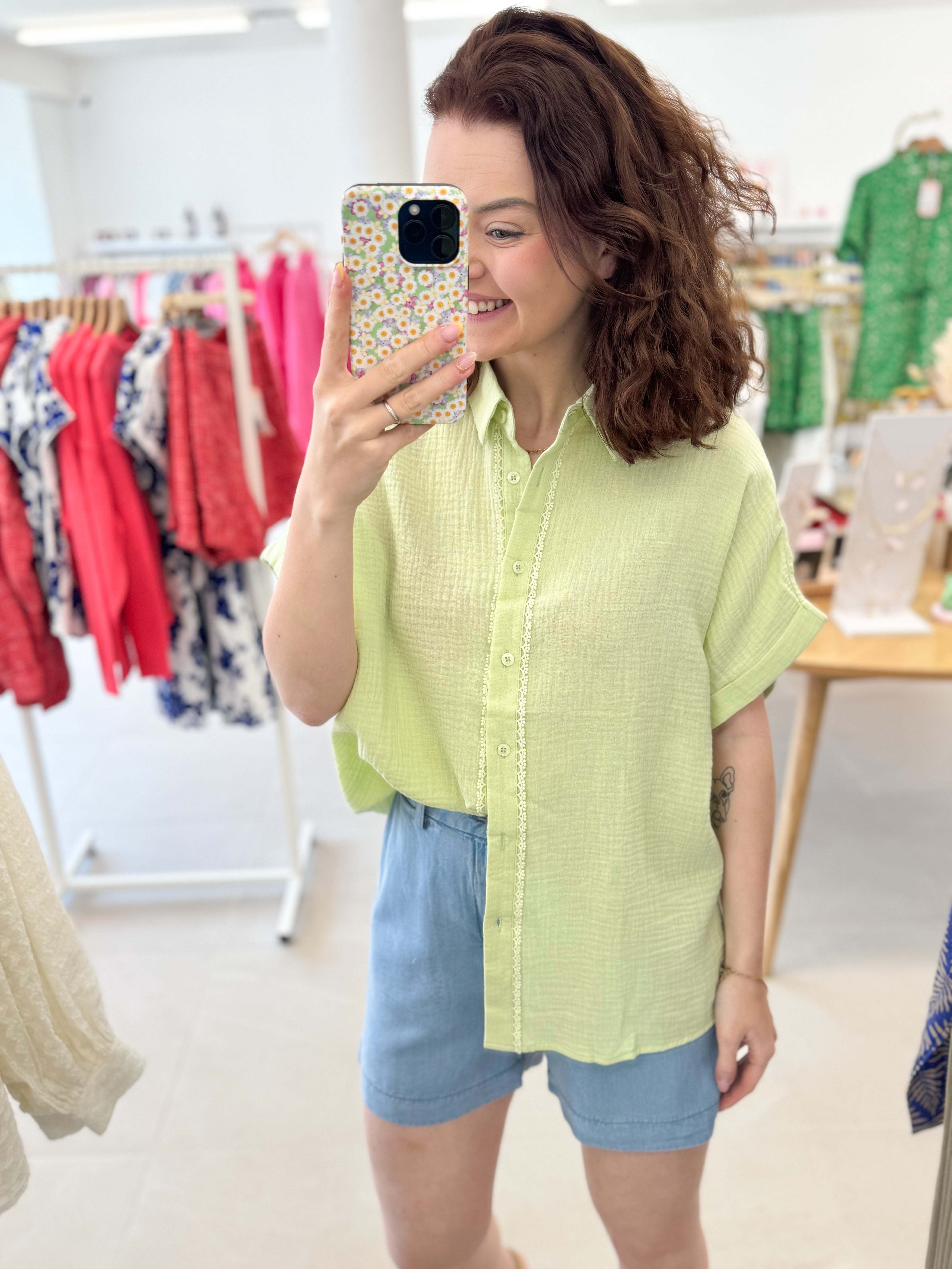 Tetra blouse - Vert
