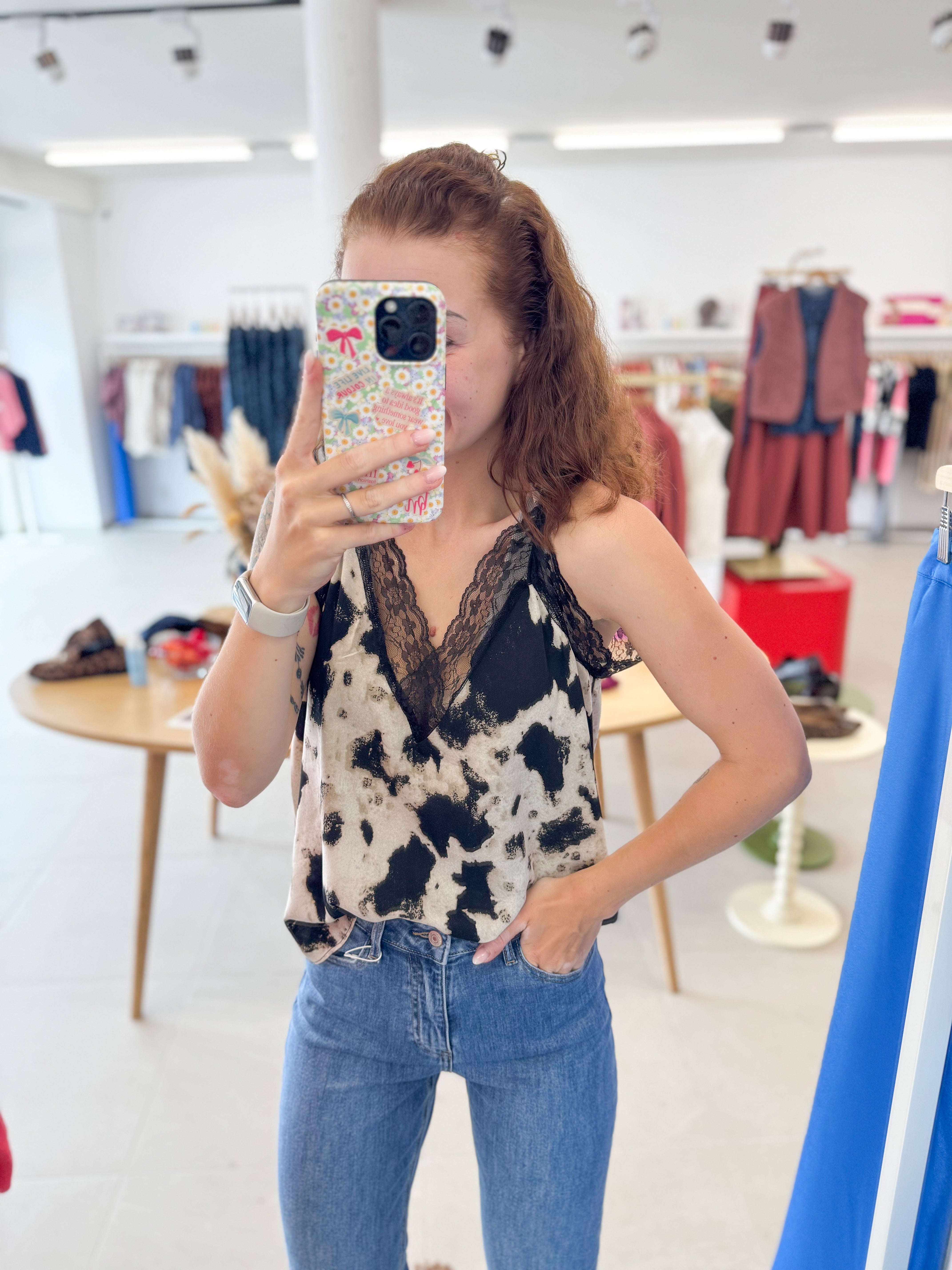 Pretty fall top - Black/Beige
