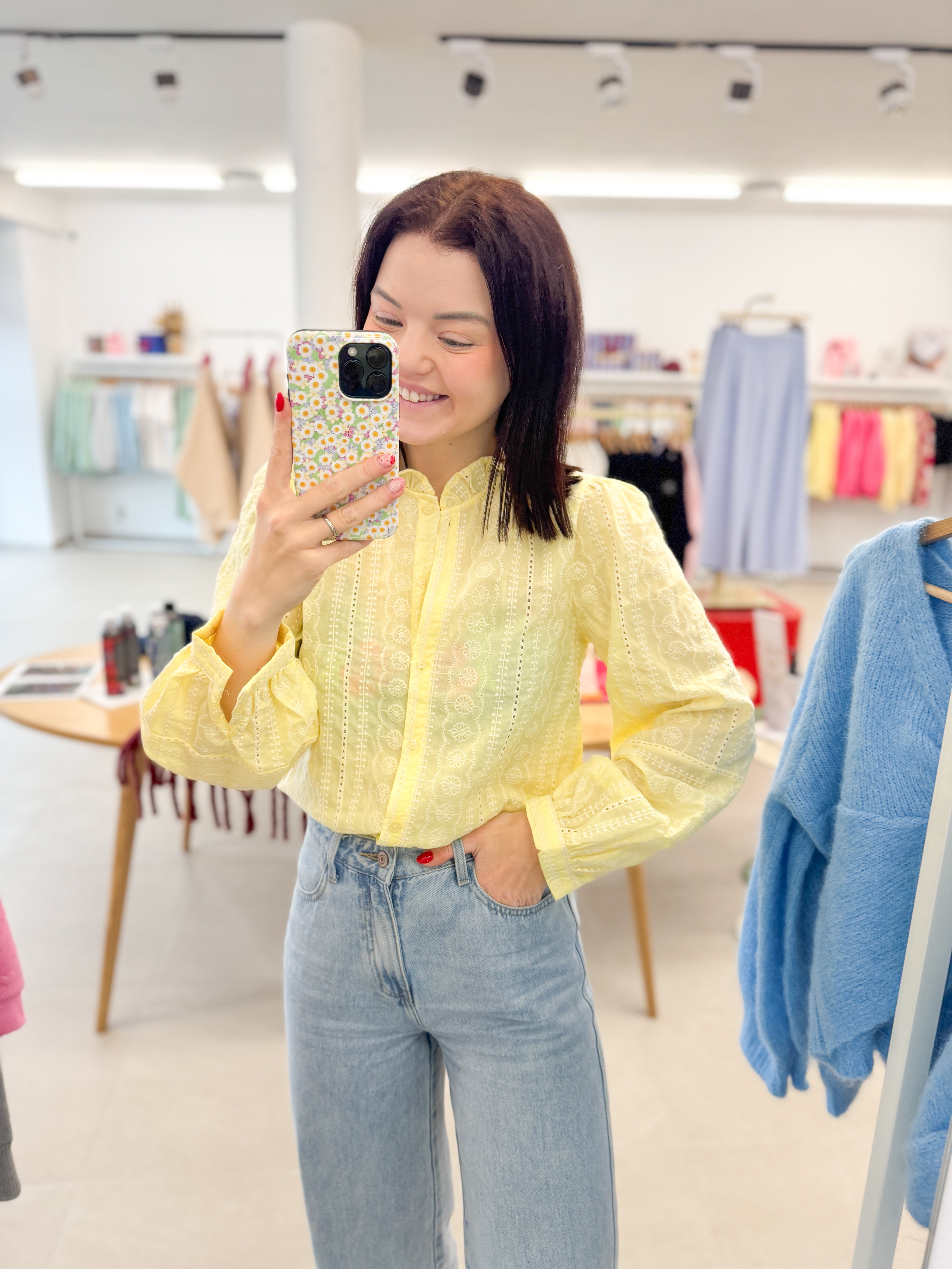 Spring yellow blouse