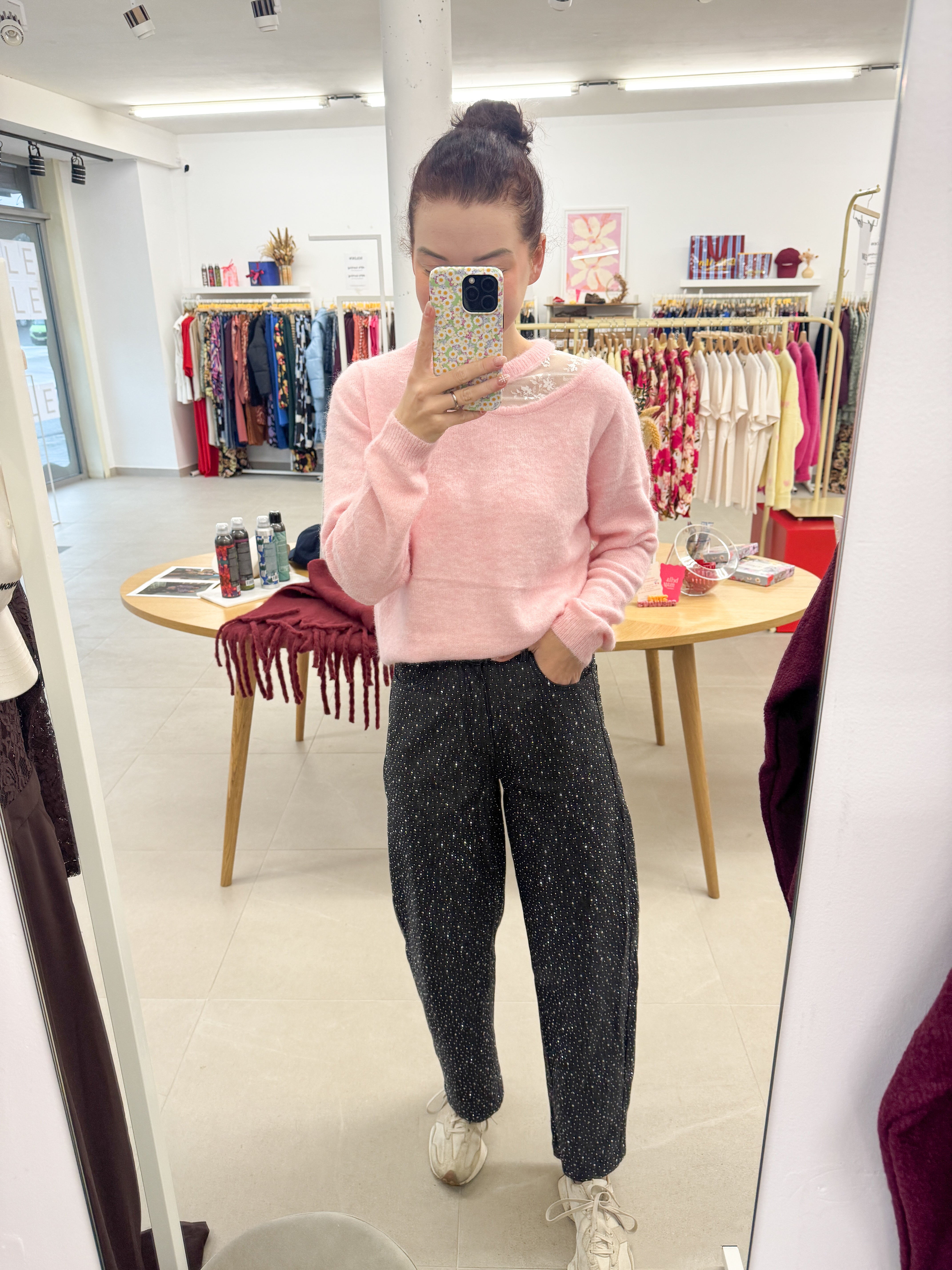 Glitter balloon jeans