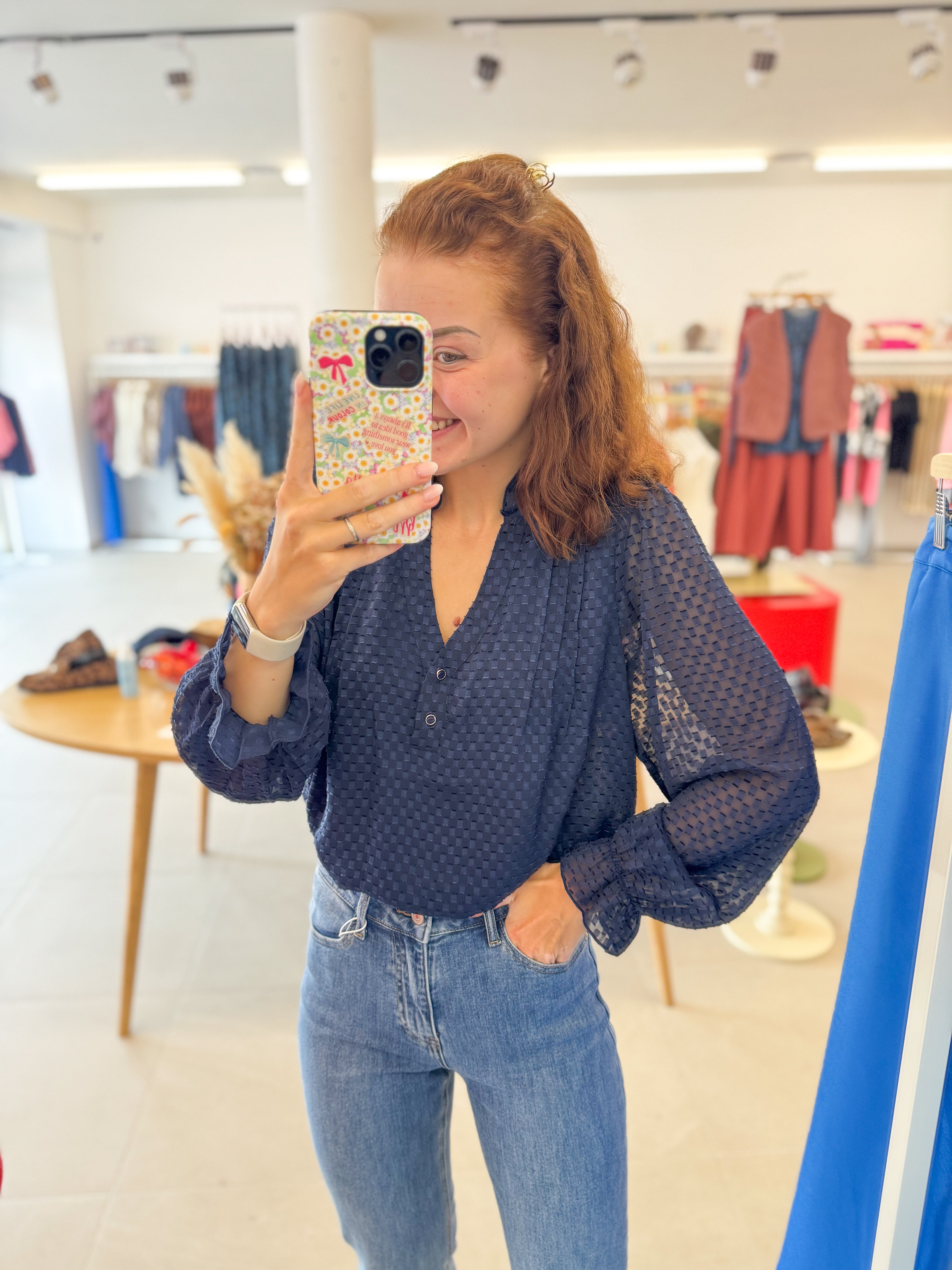 Fall blouse - Marine