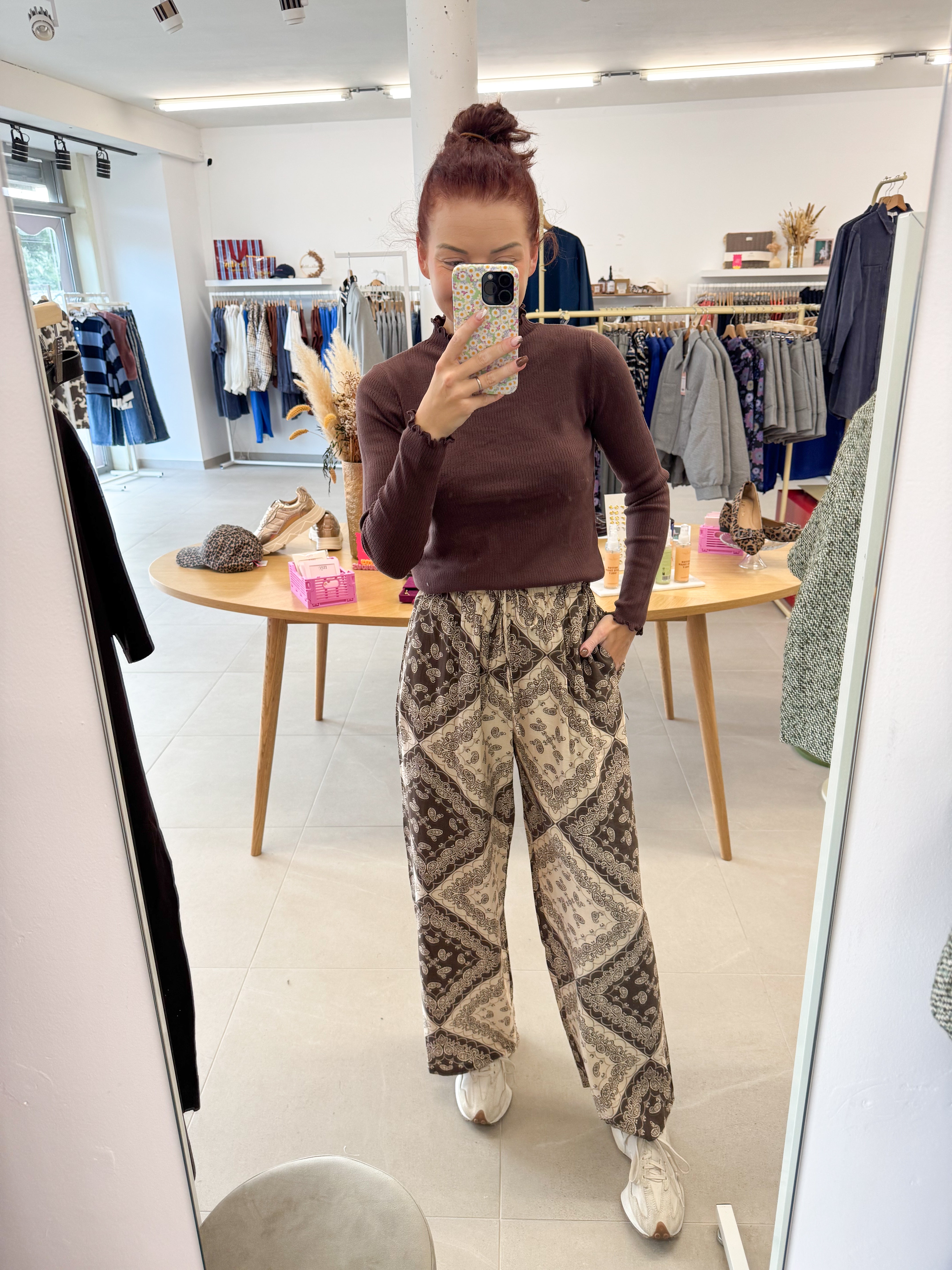 Loose fall trouser - Café