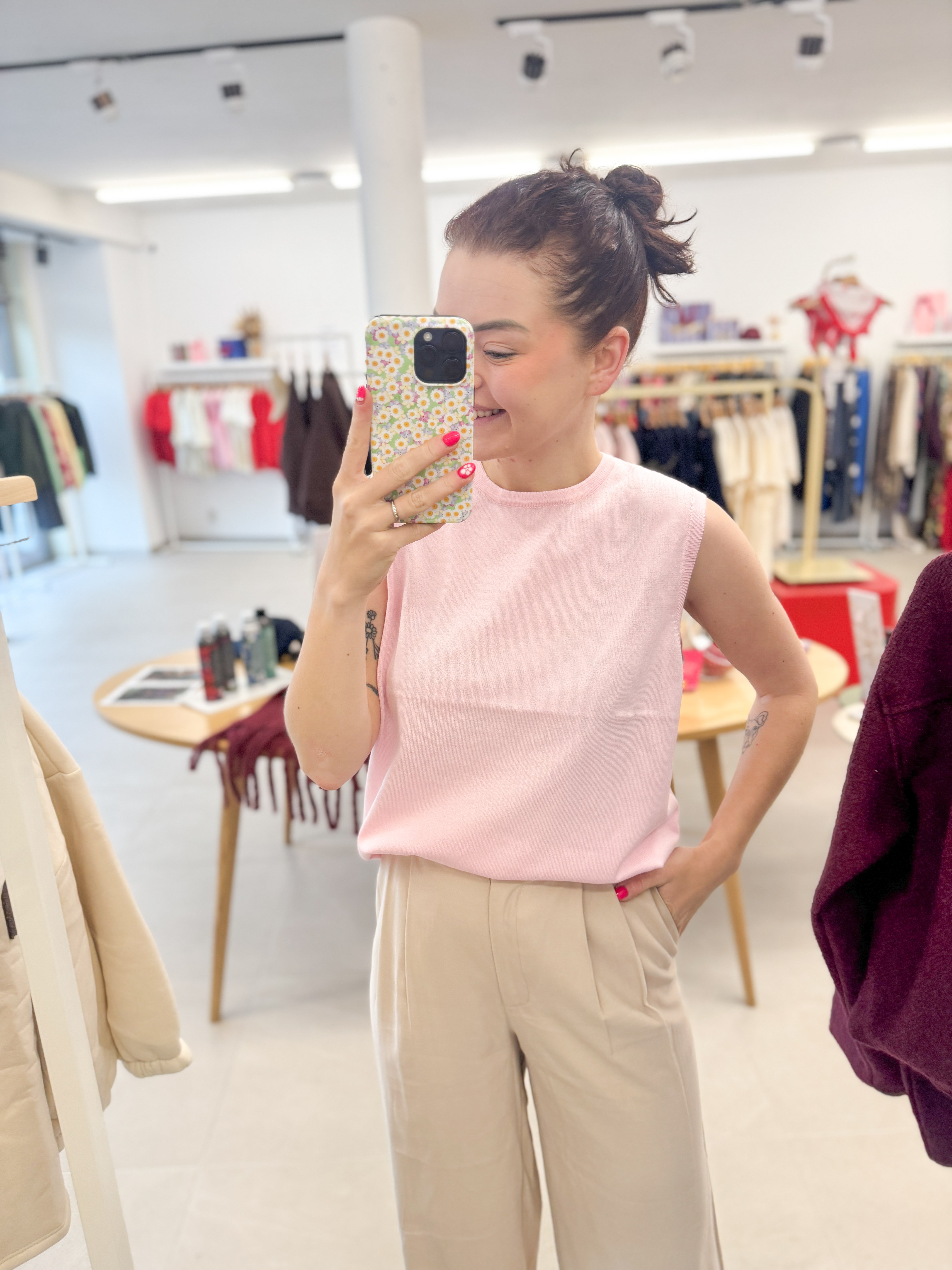 MilaSZ Vest - Pink-a-boo