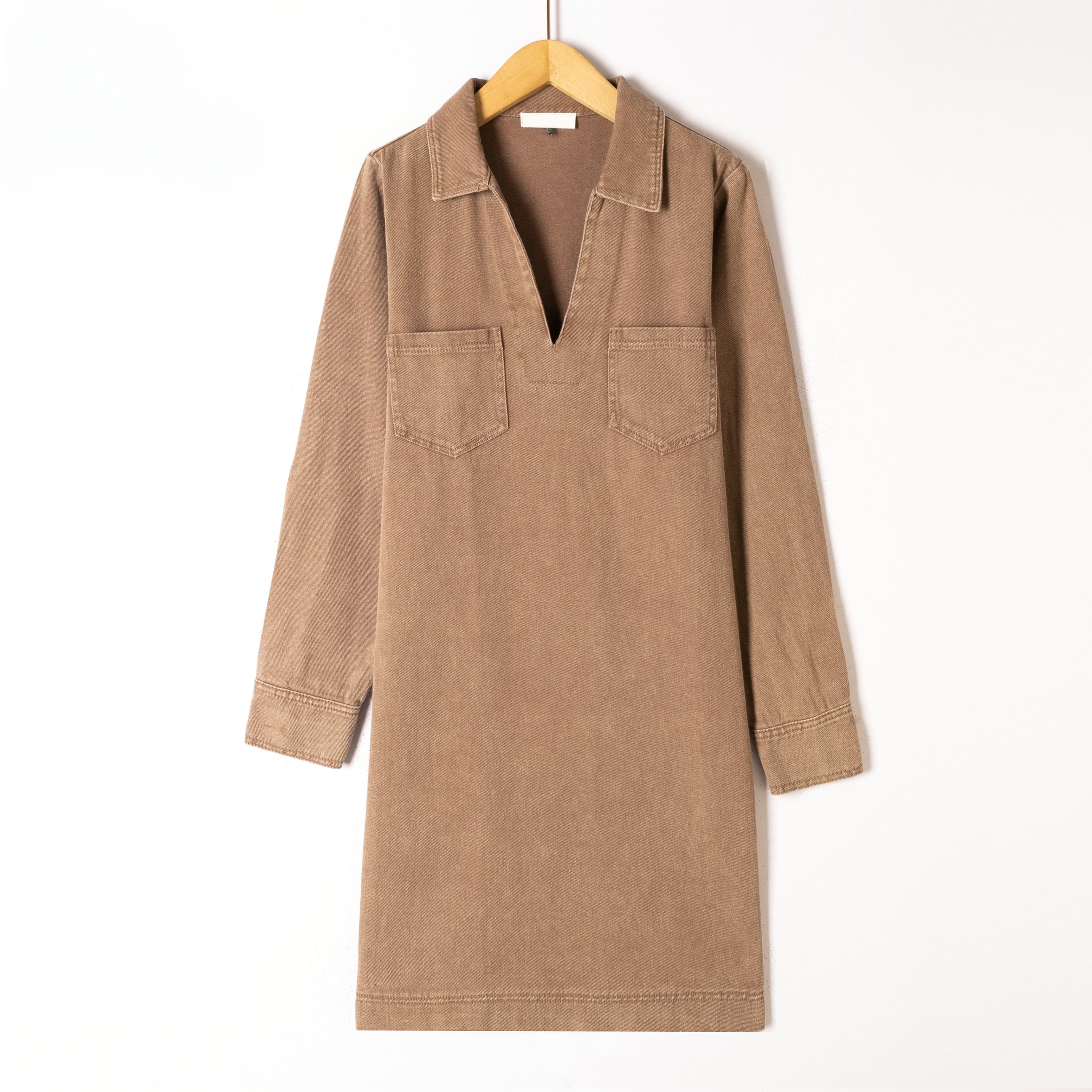 PRE-ORDER / Taupe jeansdress