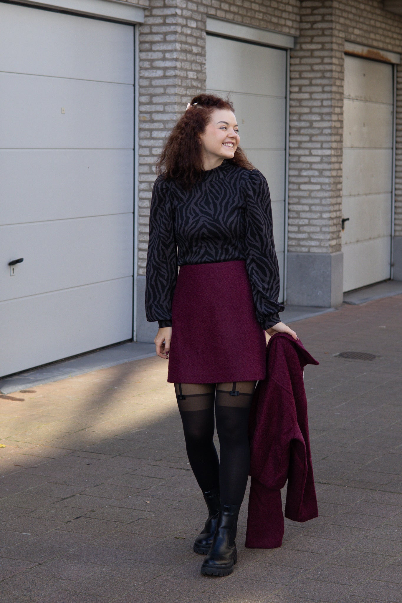 Skirt Kaisa - Burgundy
