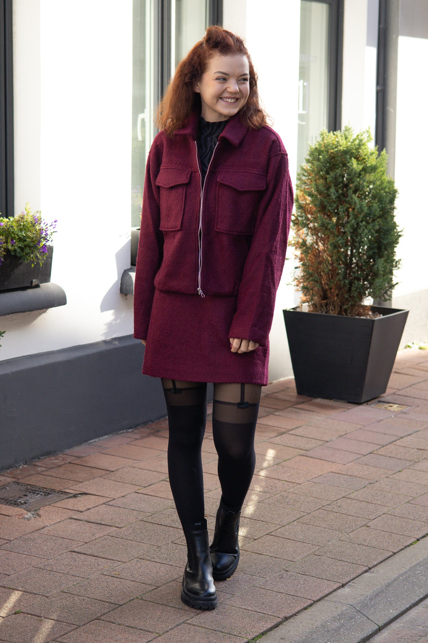 Jacket Liselotte - Burgundy