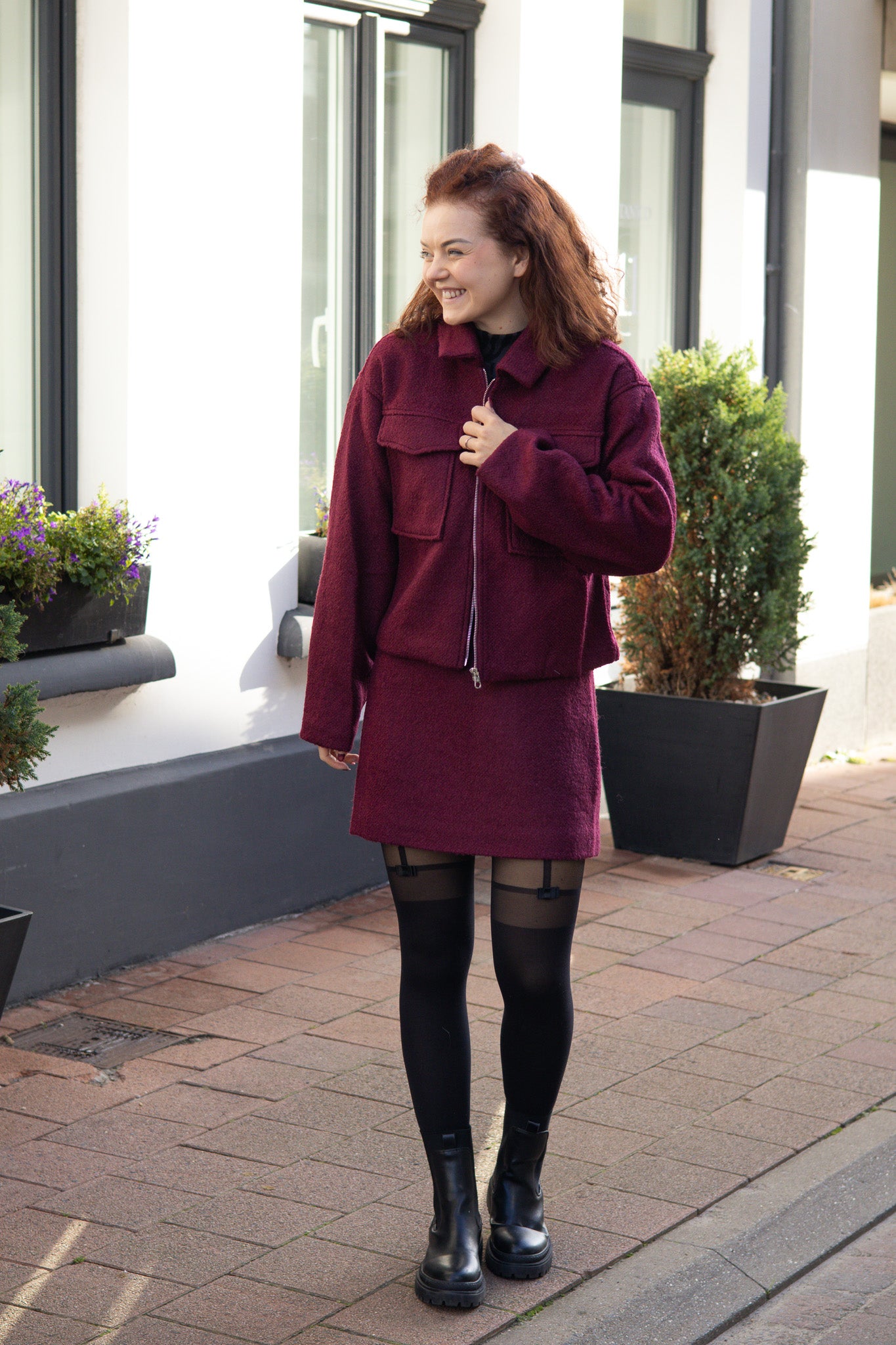 Jacket Liselotte - Burgundy
