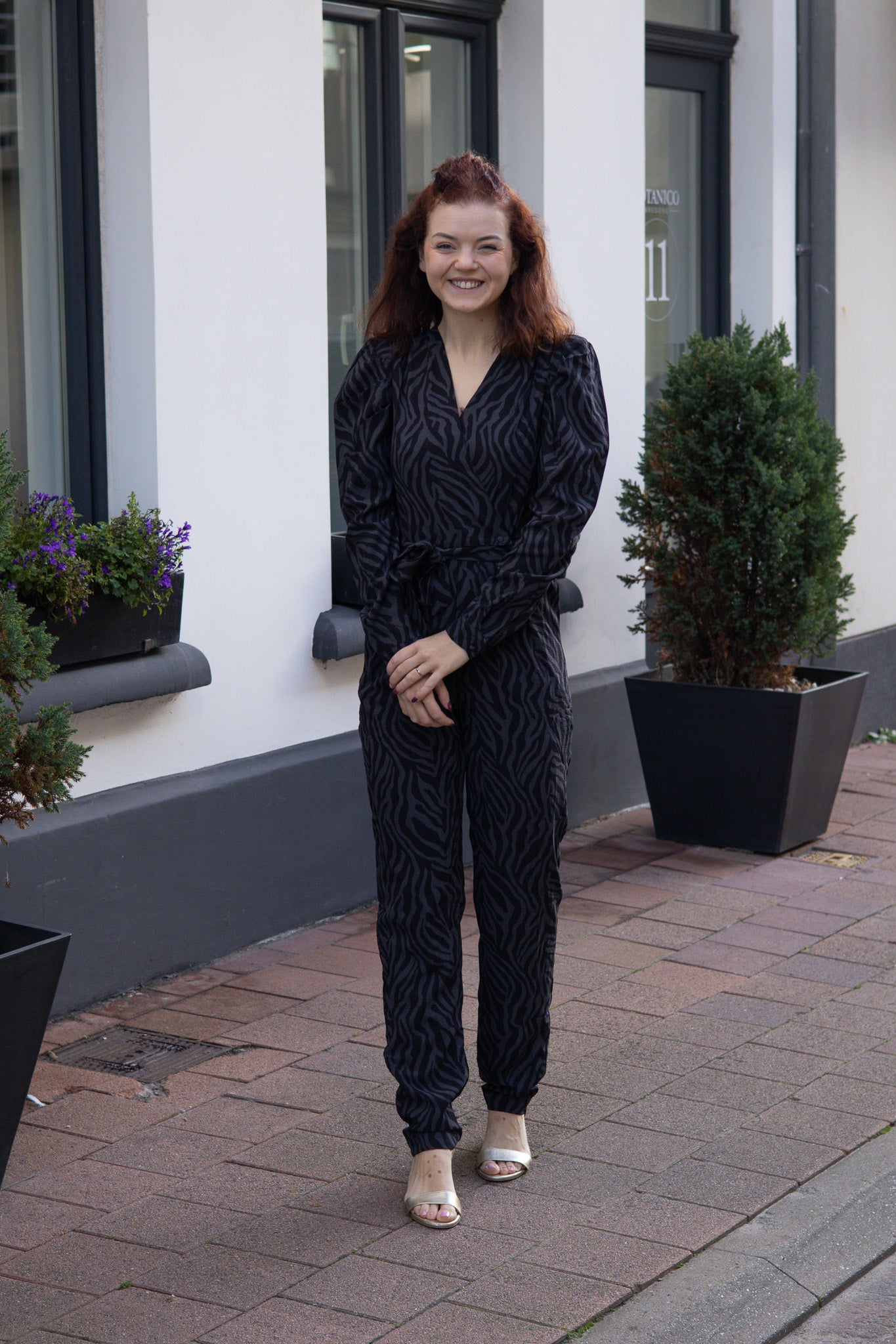 Jumpsuit Hanne - Grey Zebra