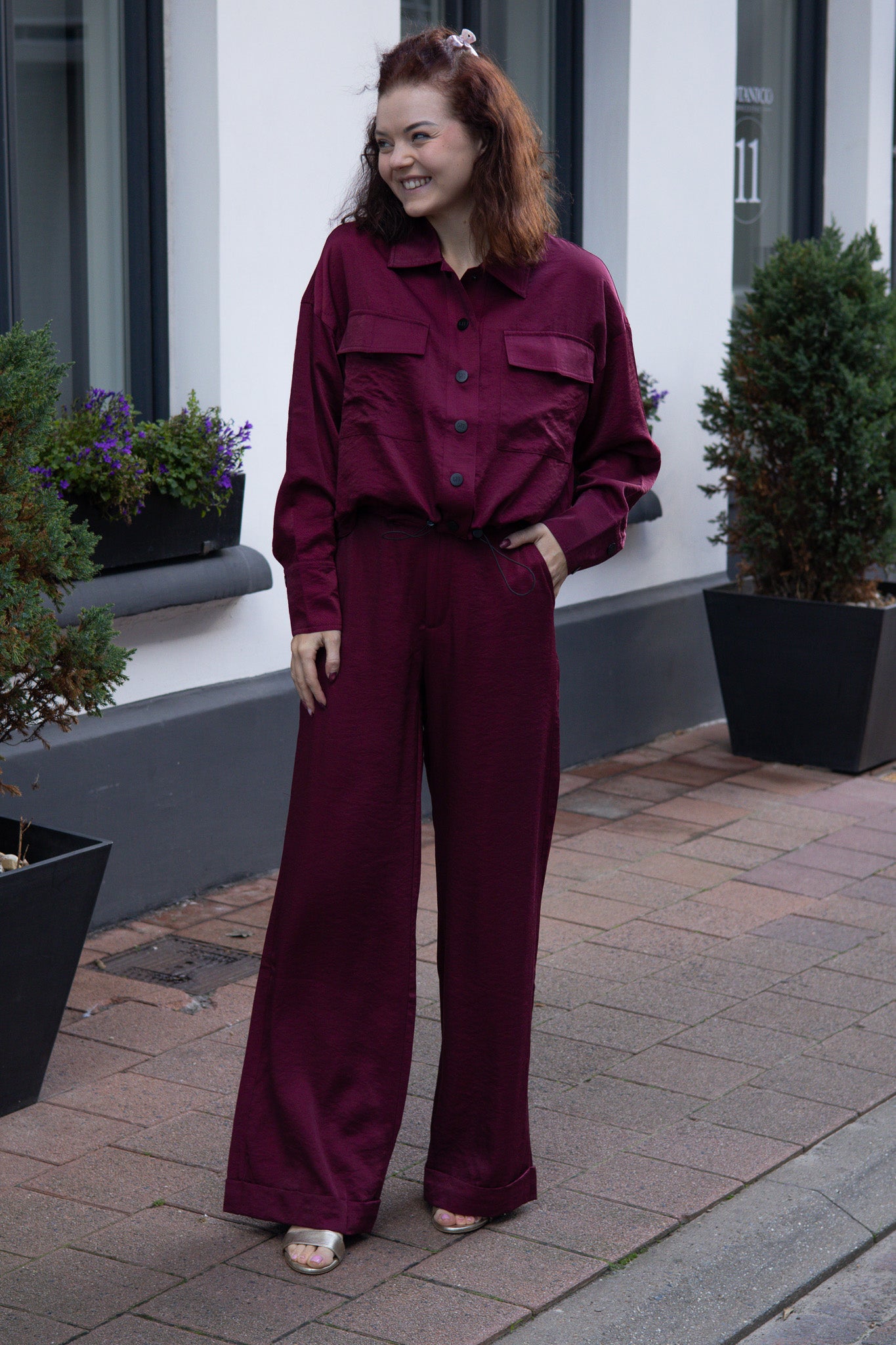 Trouser Svea - Burgundy