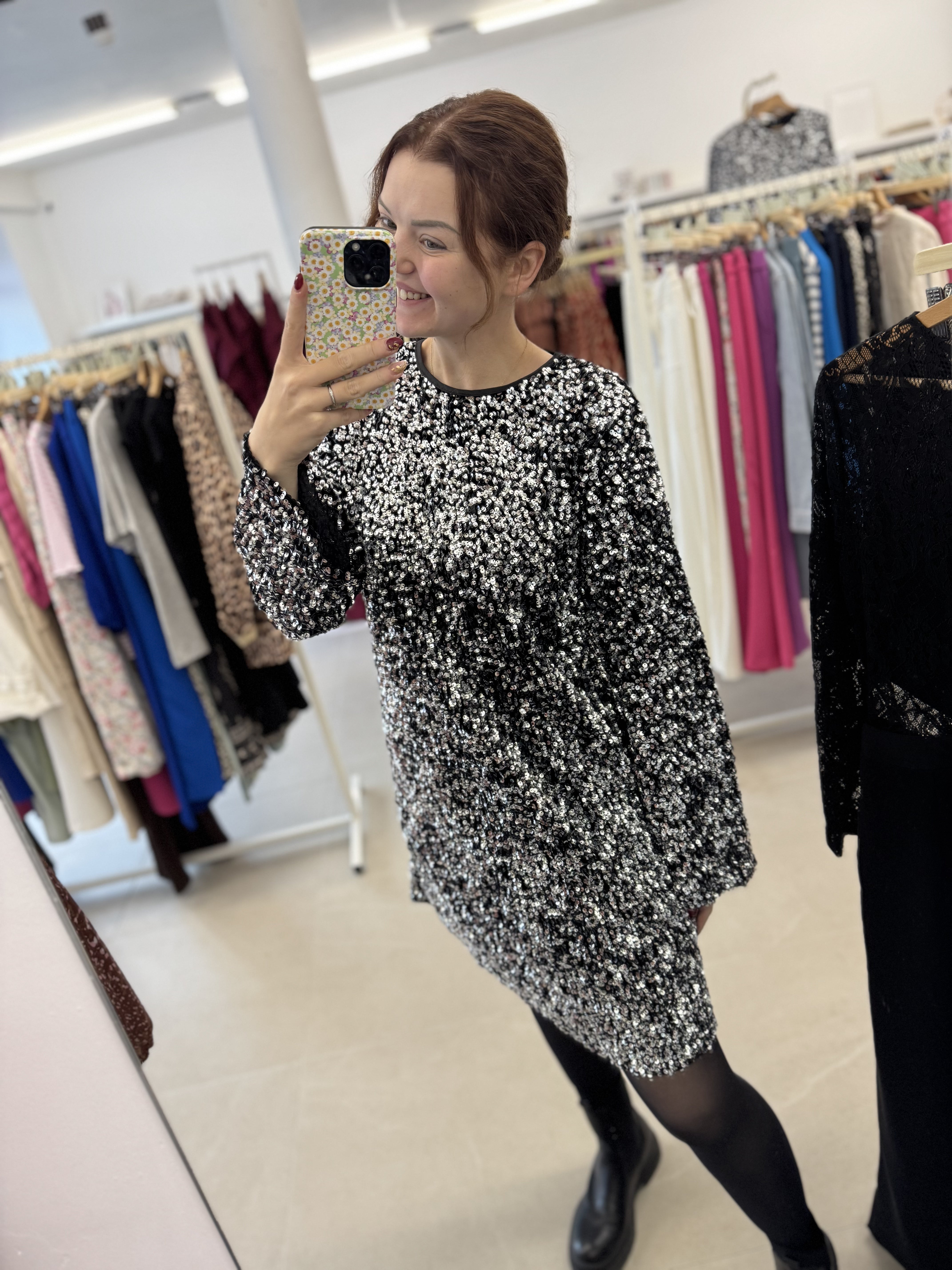 Sparkle dress - Black