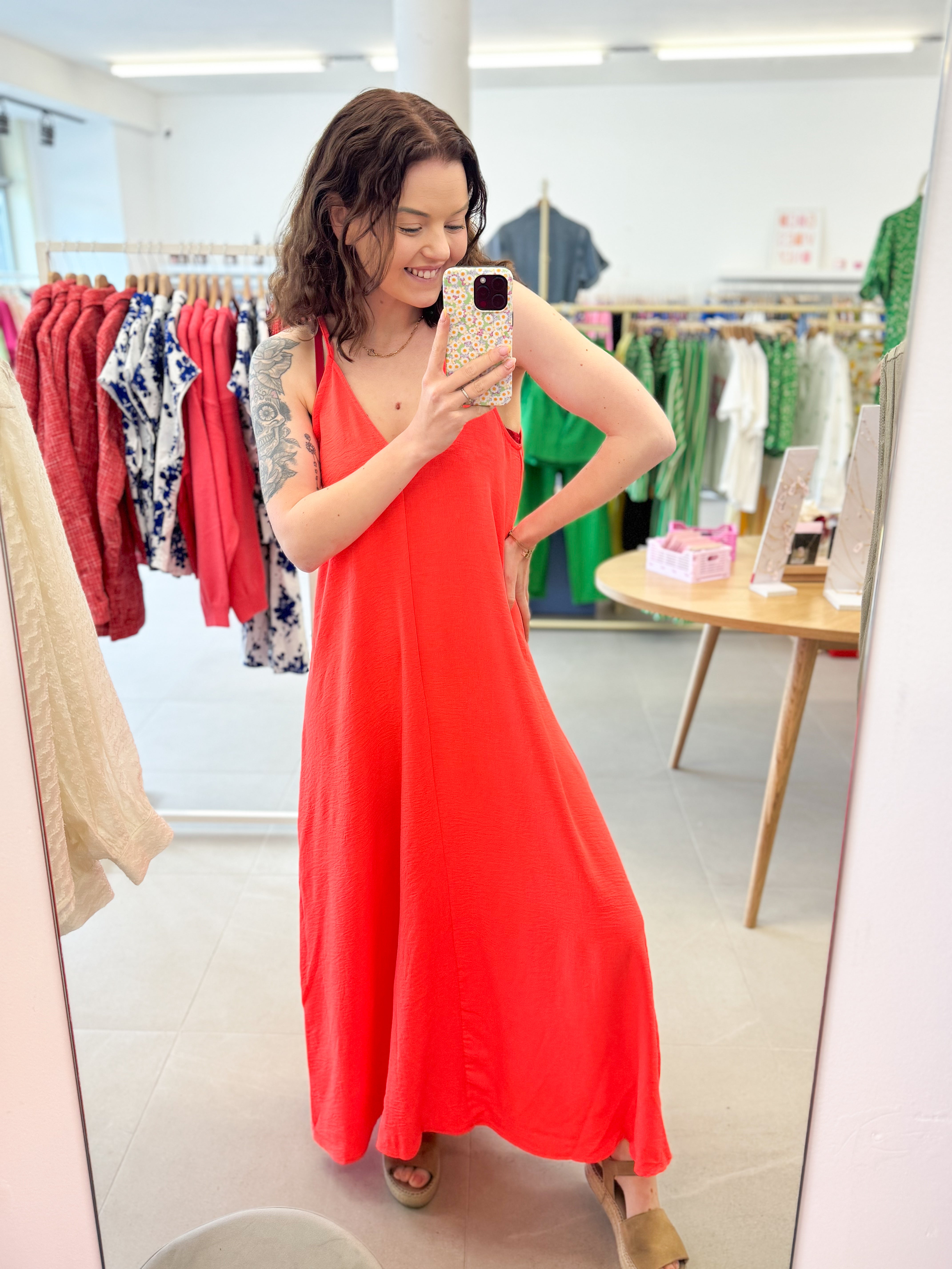 Maxi corail dress