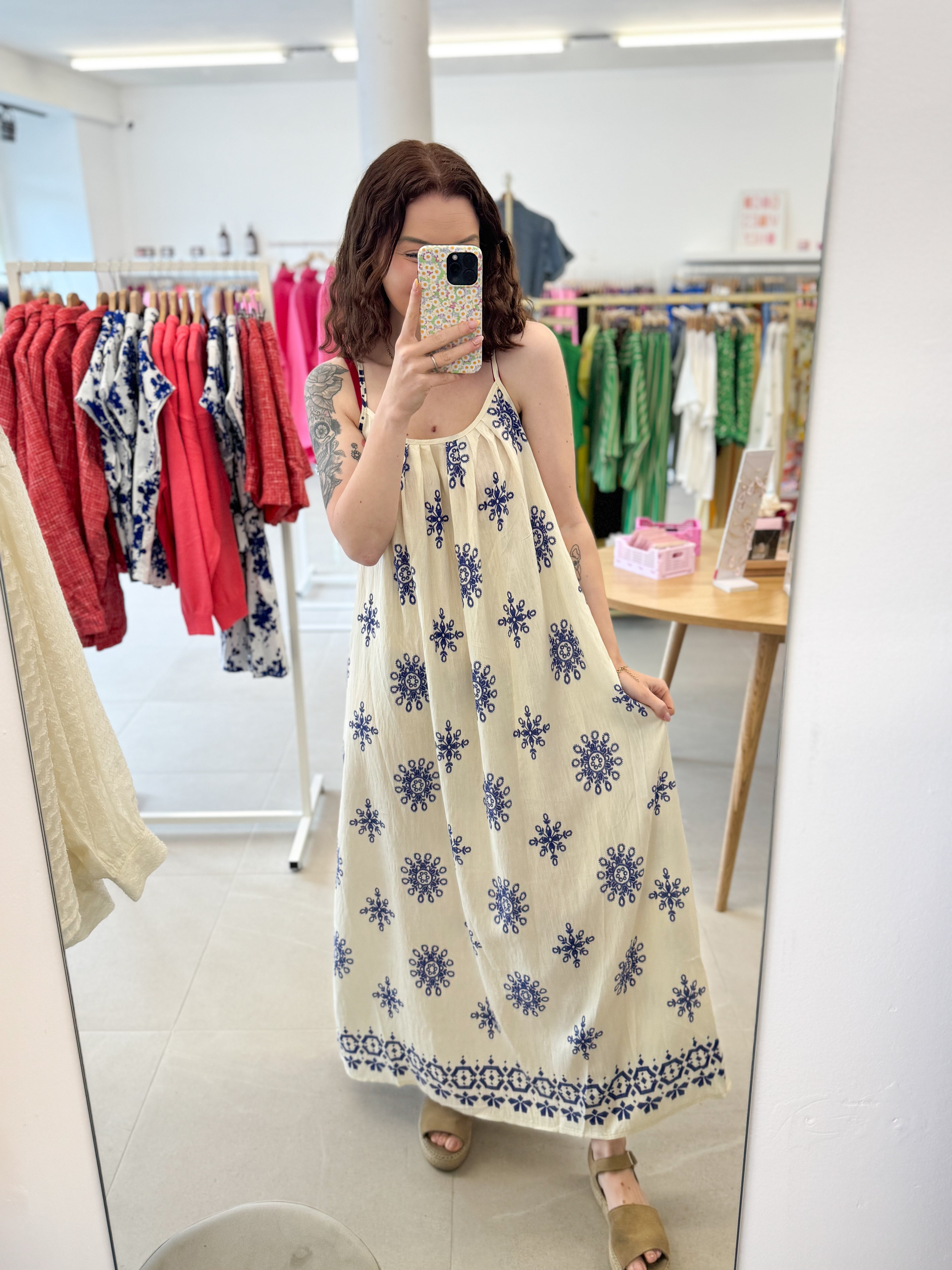 Boho maxi summer dress - Blue