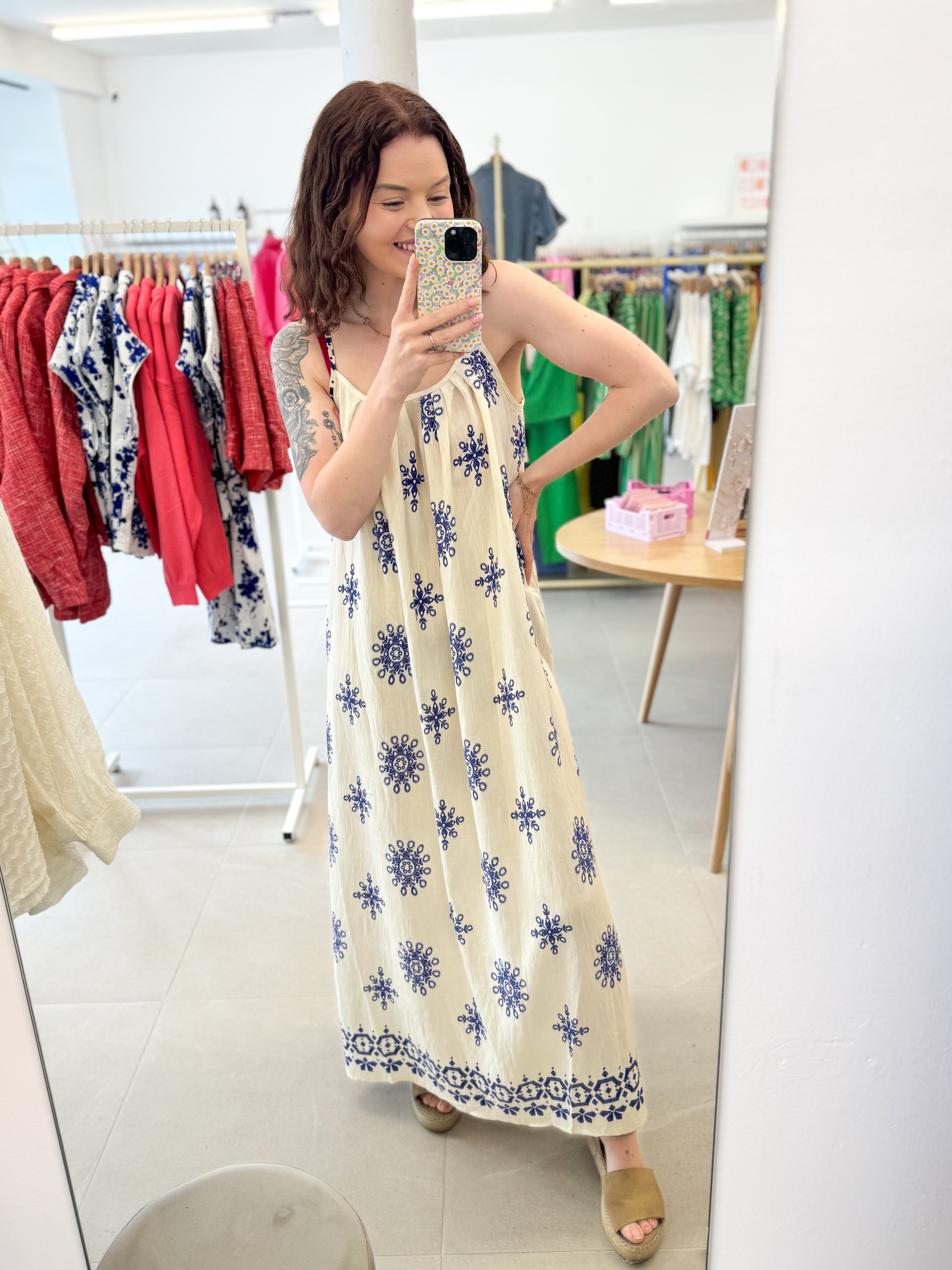 Boho maxi summer dress - Blue