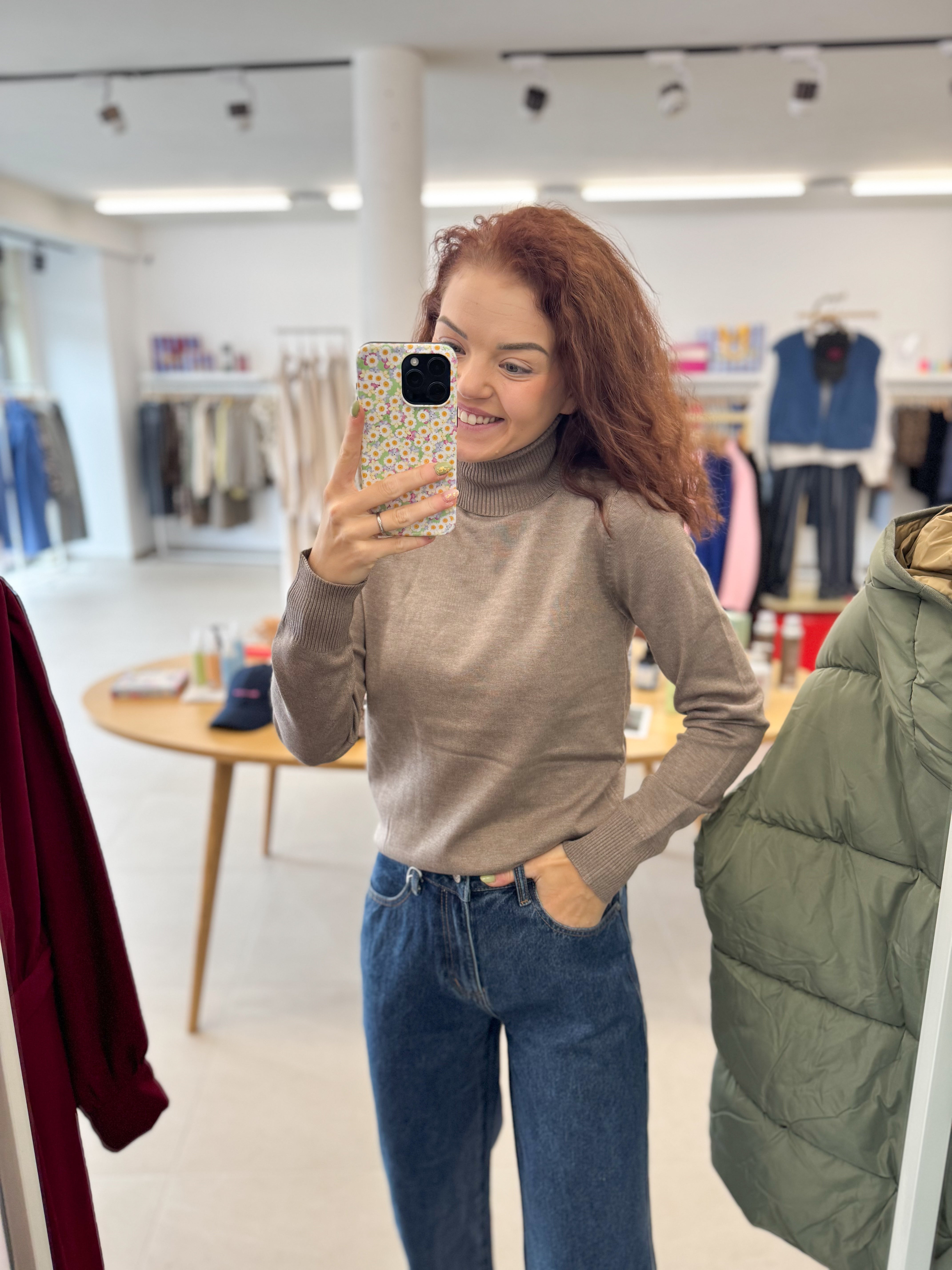 Mila SZ Rollneck Pullover - Melange