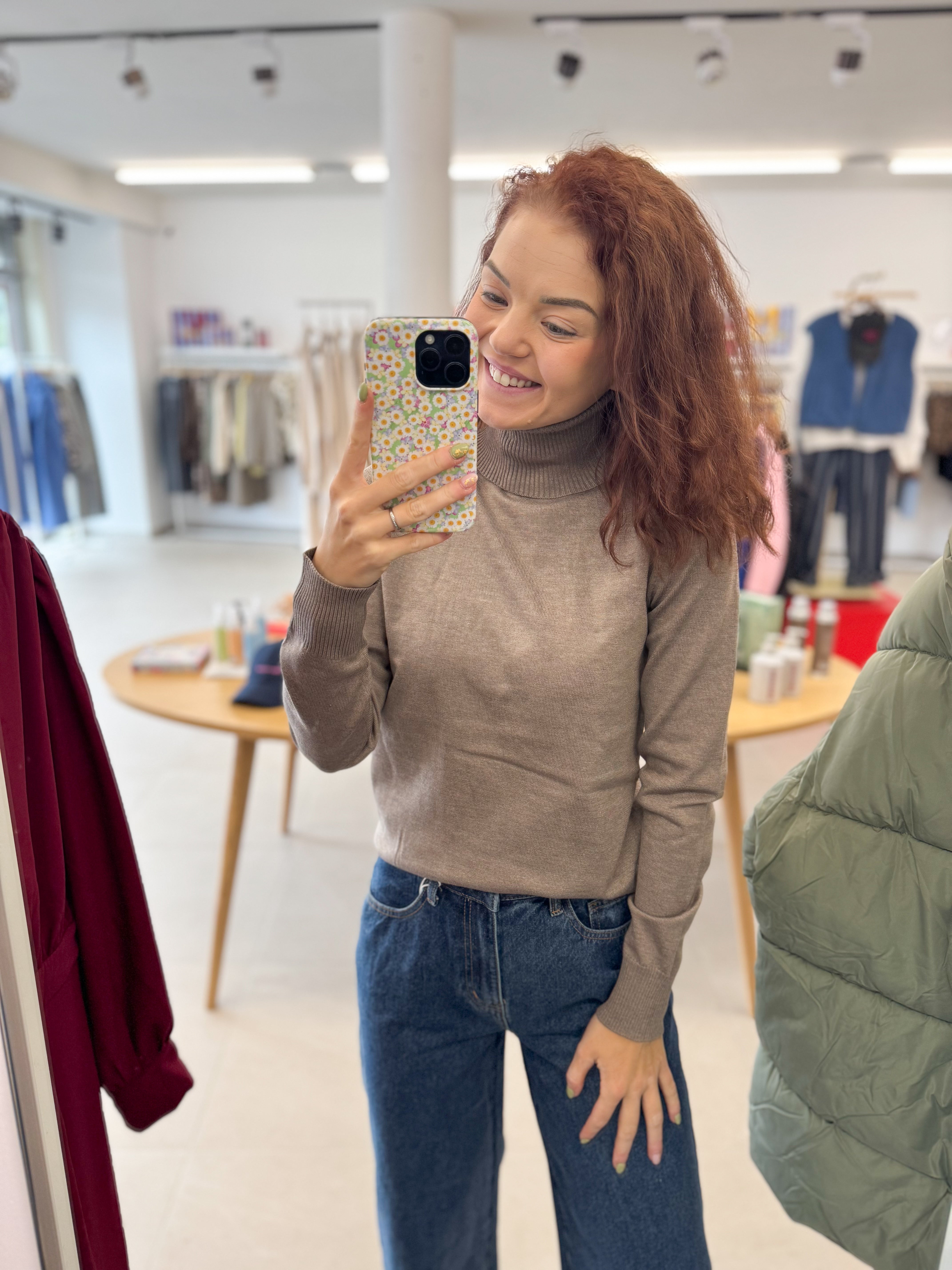 Mila SZ Rollneck Pullover - Melange