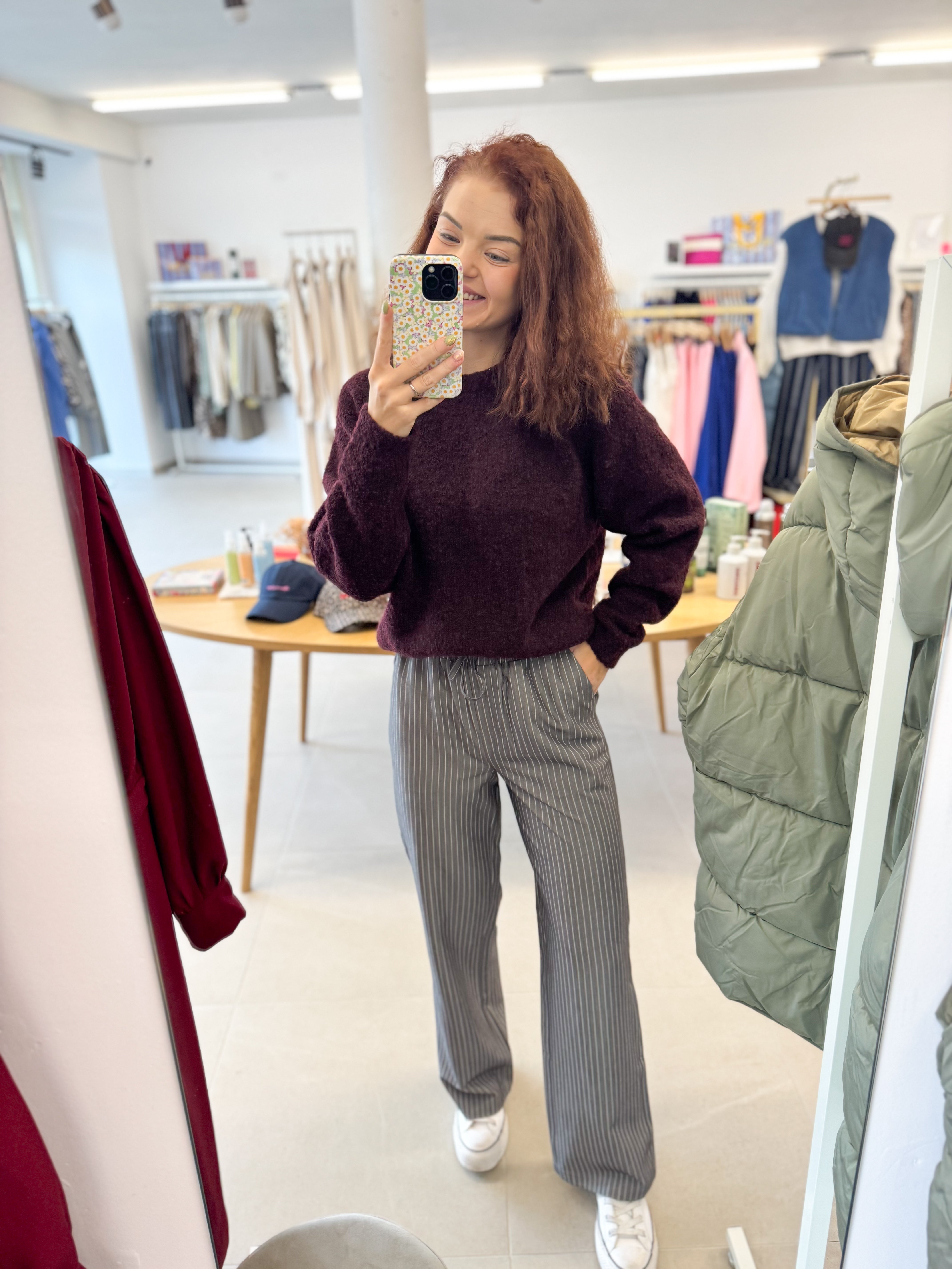 Thilde pants - Grey stripe