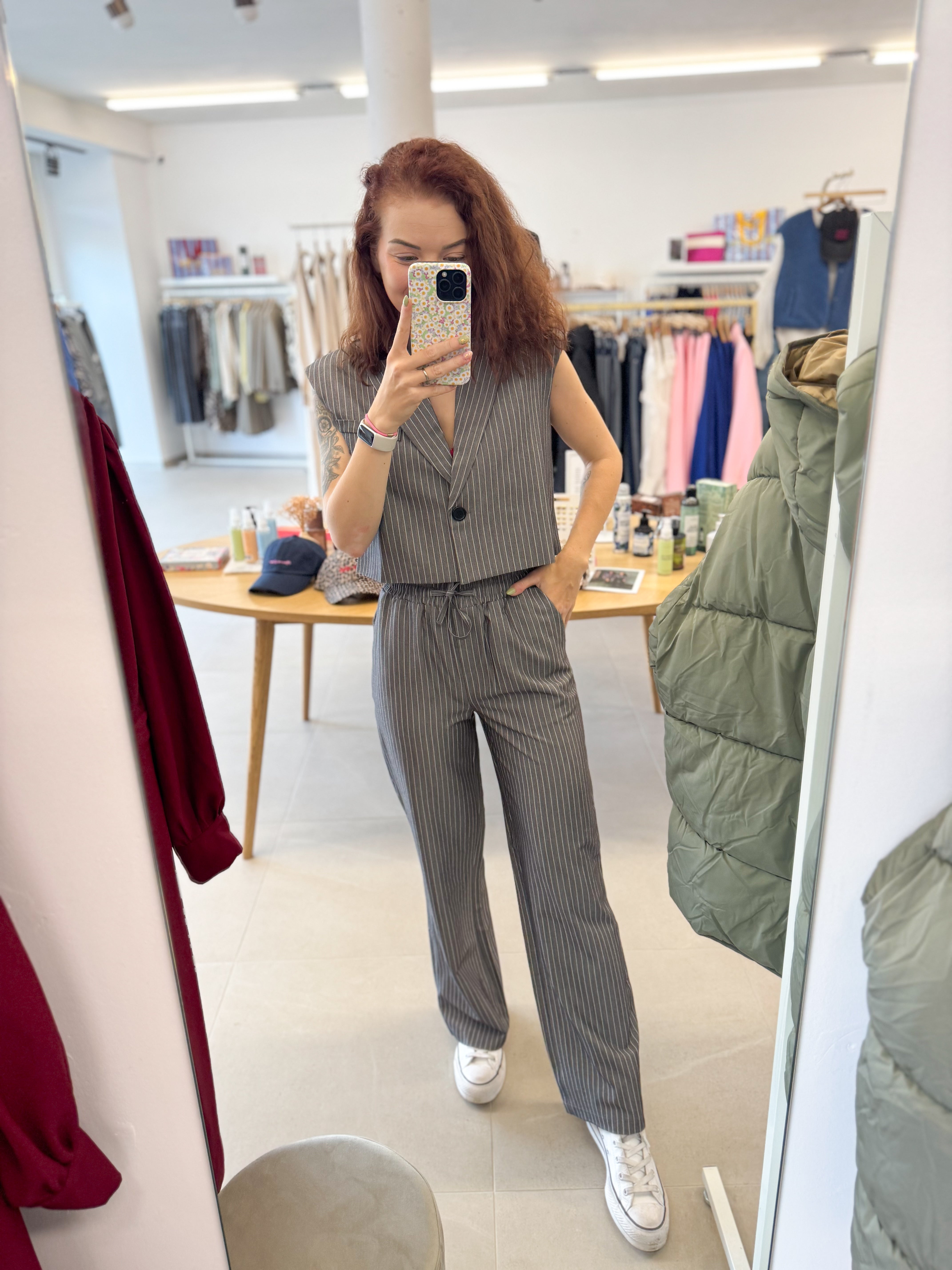 Thilde pants - Grey stripe