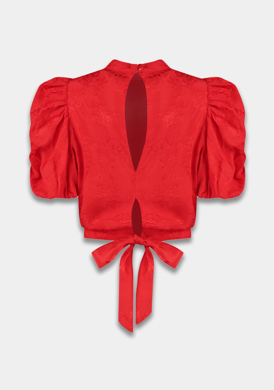 Macey Blouse - Poppy Red