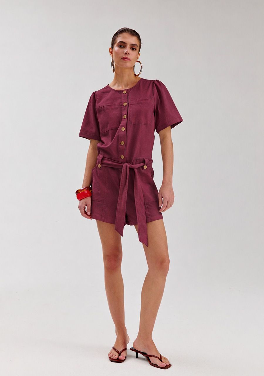 Yael Jumpsuit - Cassis