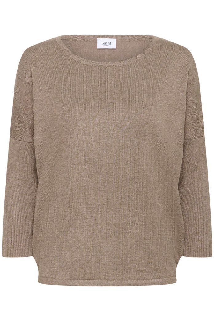 Mila SZ R-neck Pullover - Melange