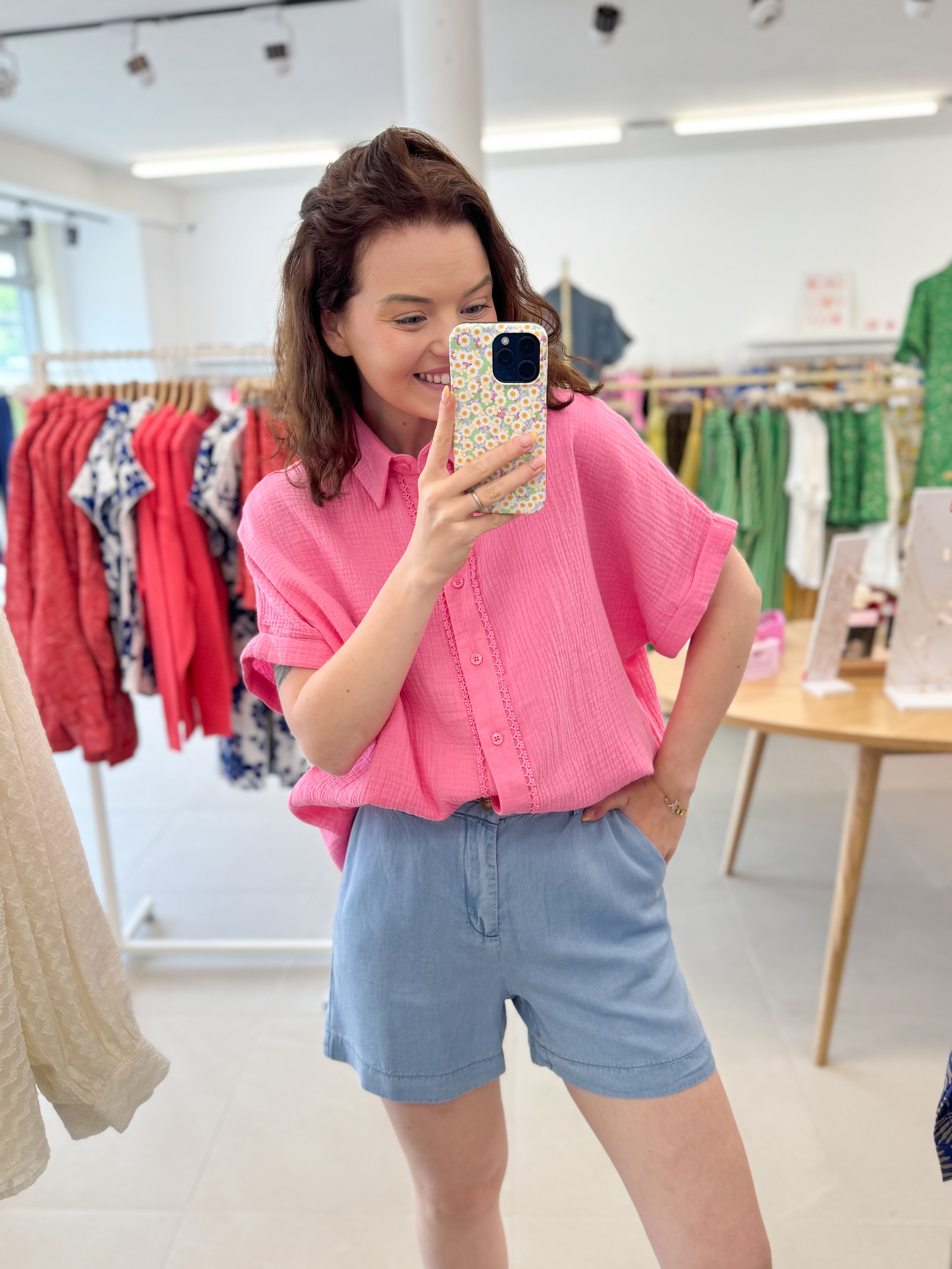 Tetra blouse - Fuchsia