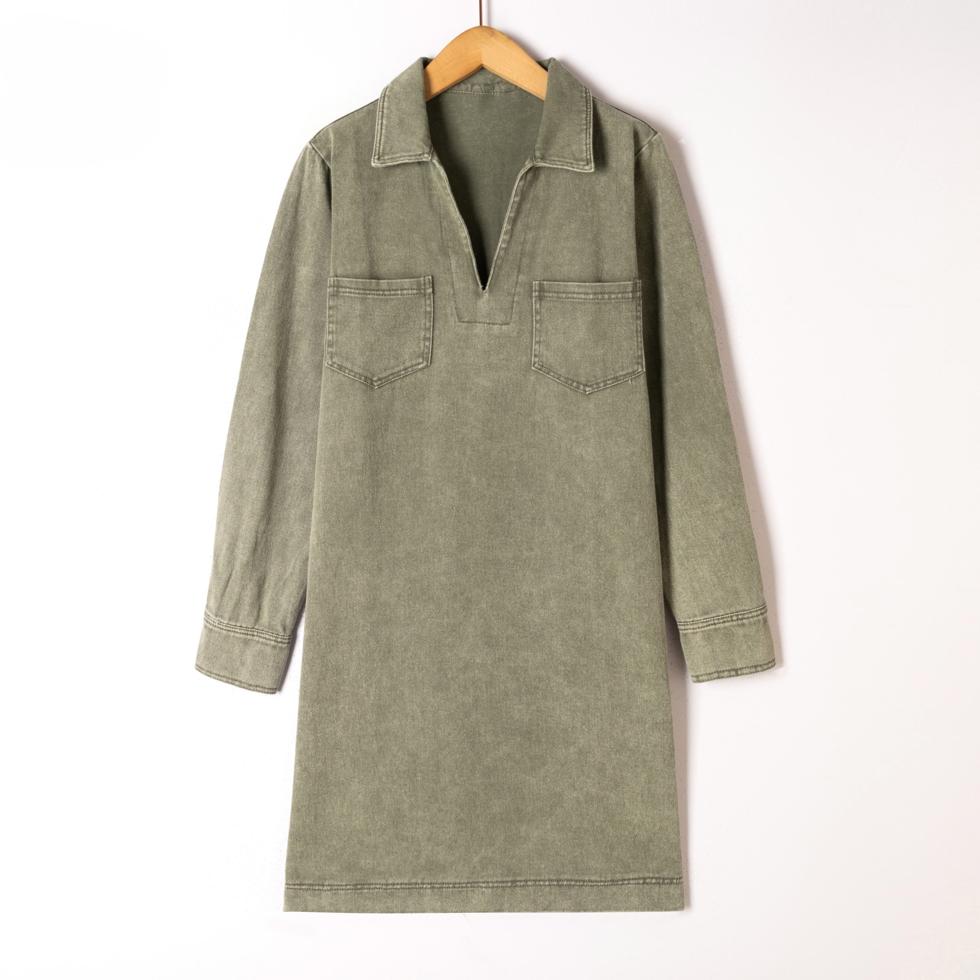 Khaki jeansdress