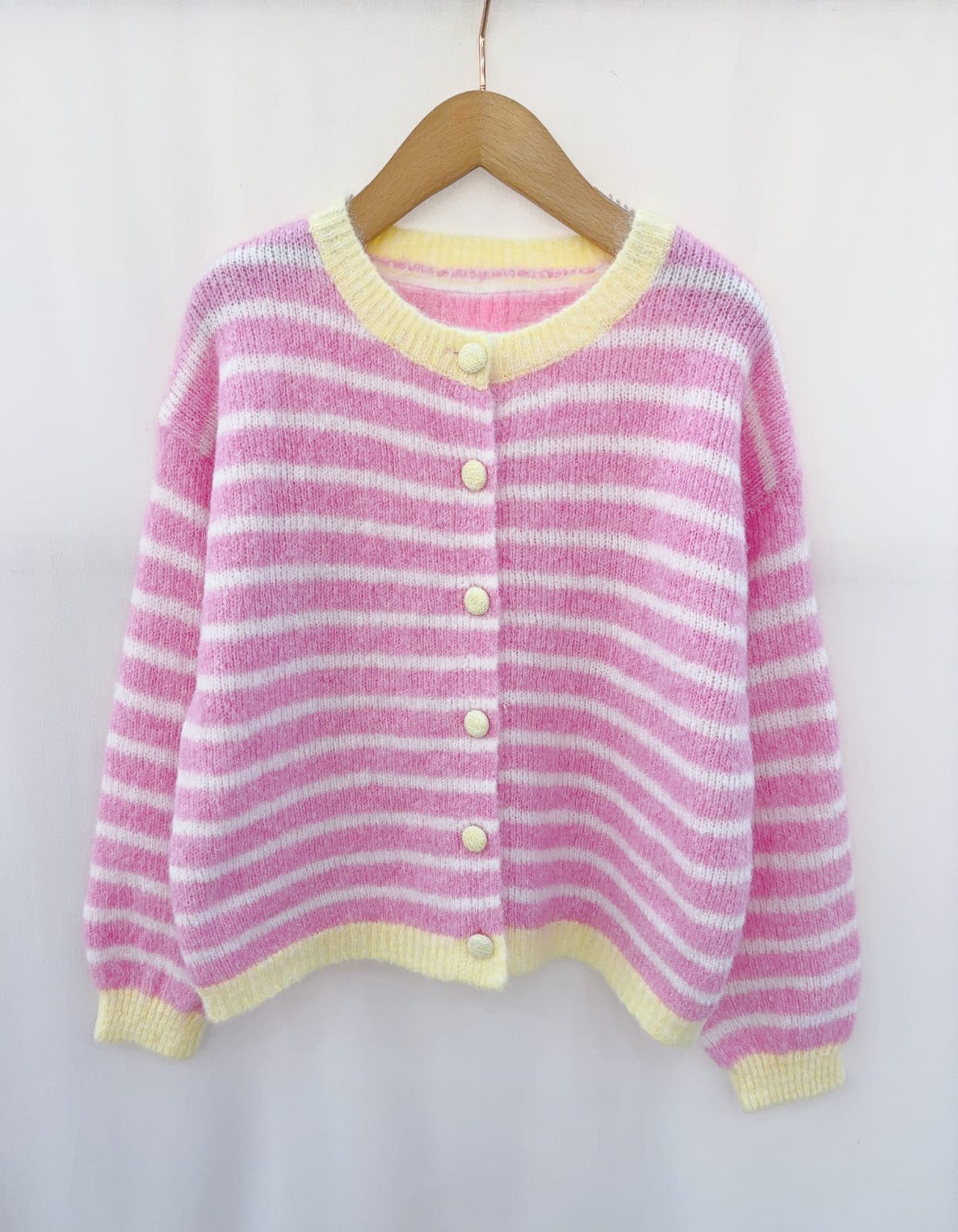 Colorblock cardigan - Rose