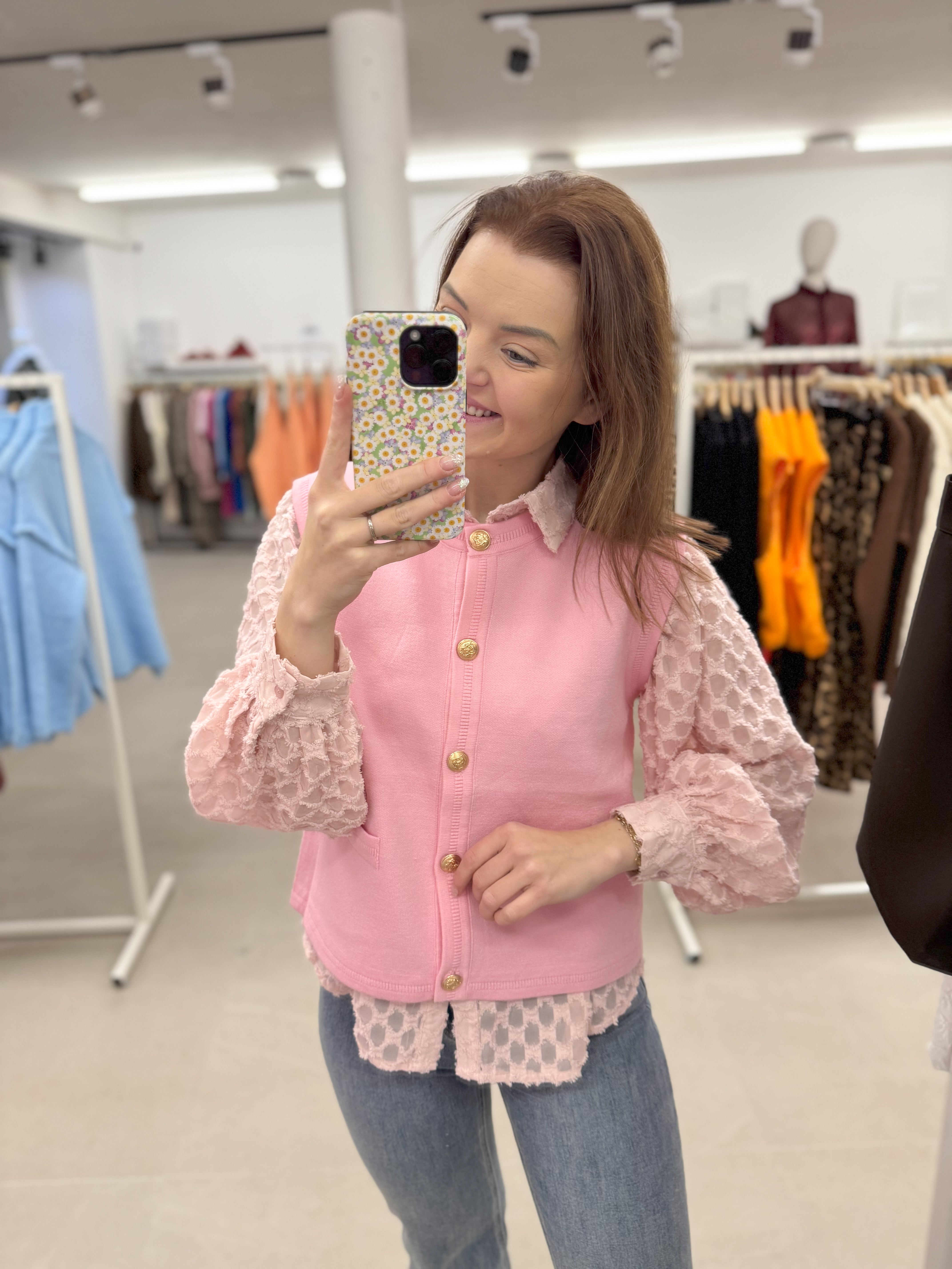 Soft Pink gilet
