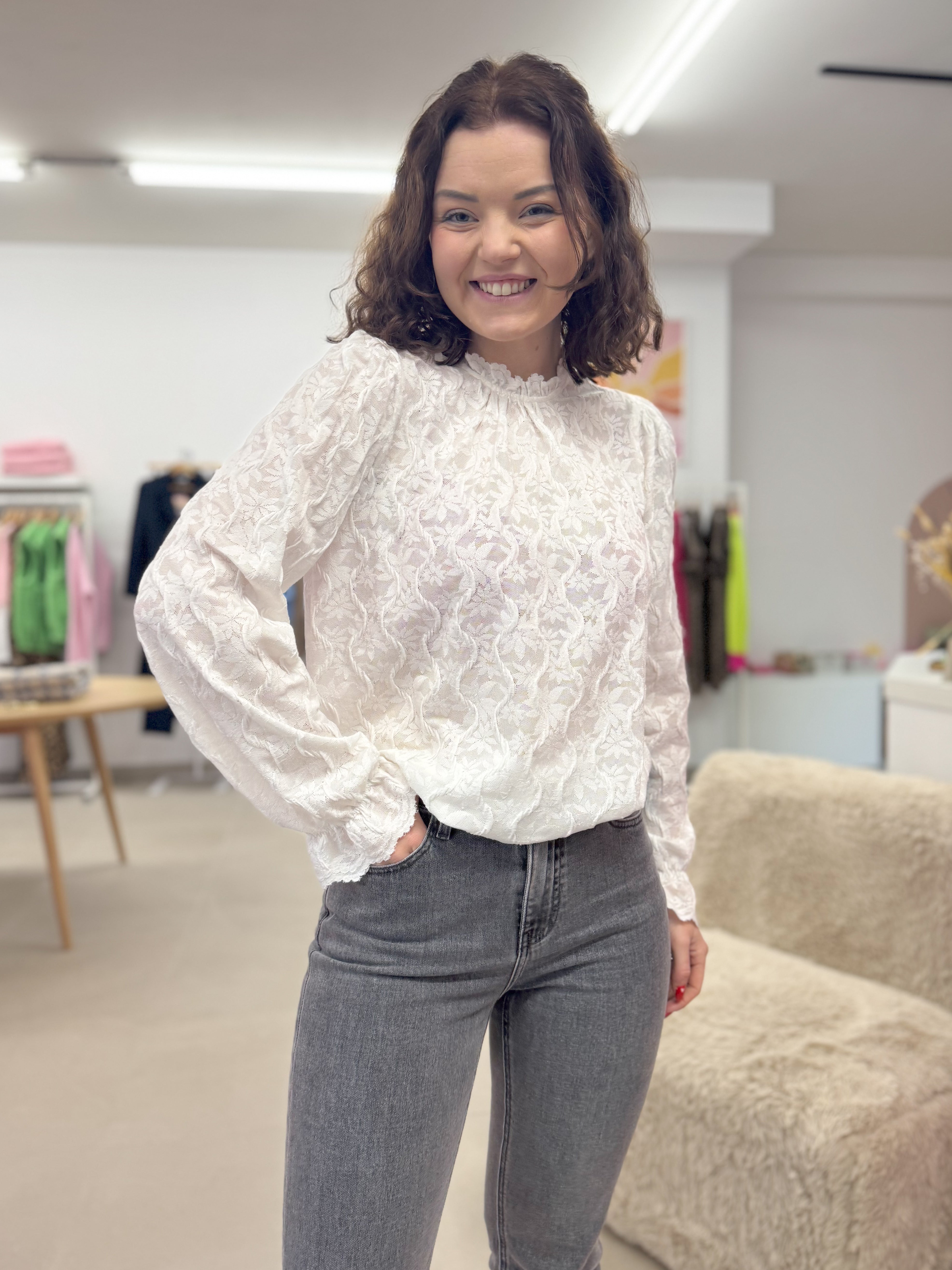 Lace top - White