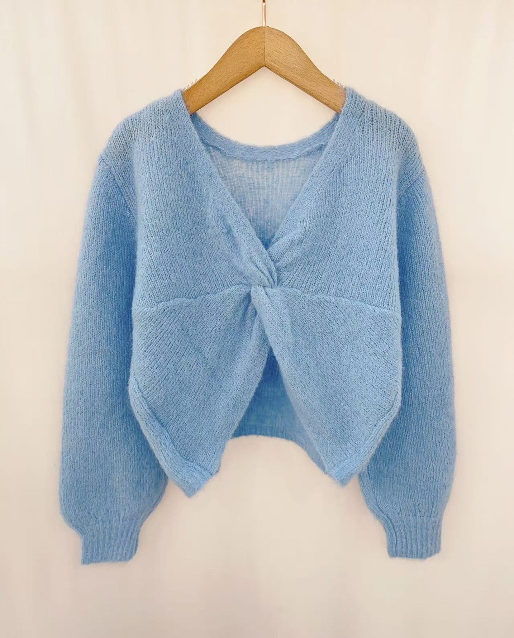Soft open back knit - Blue