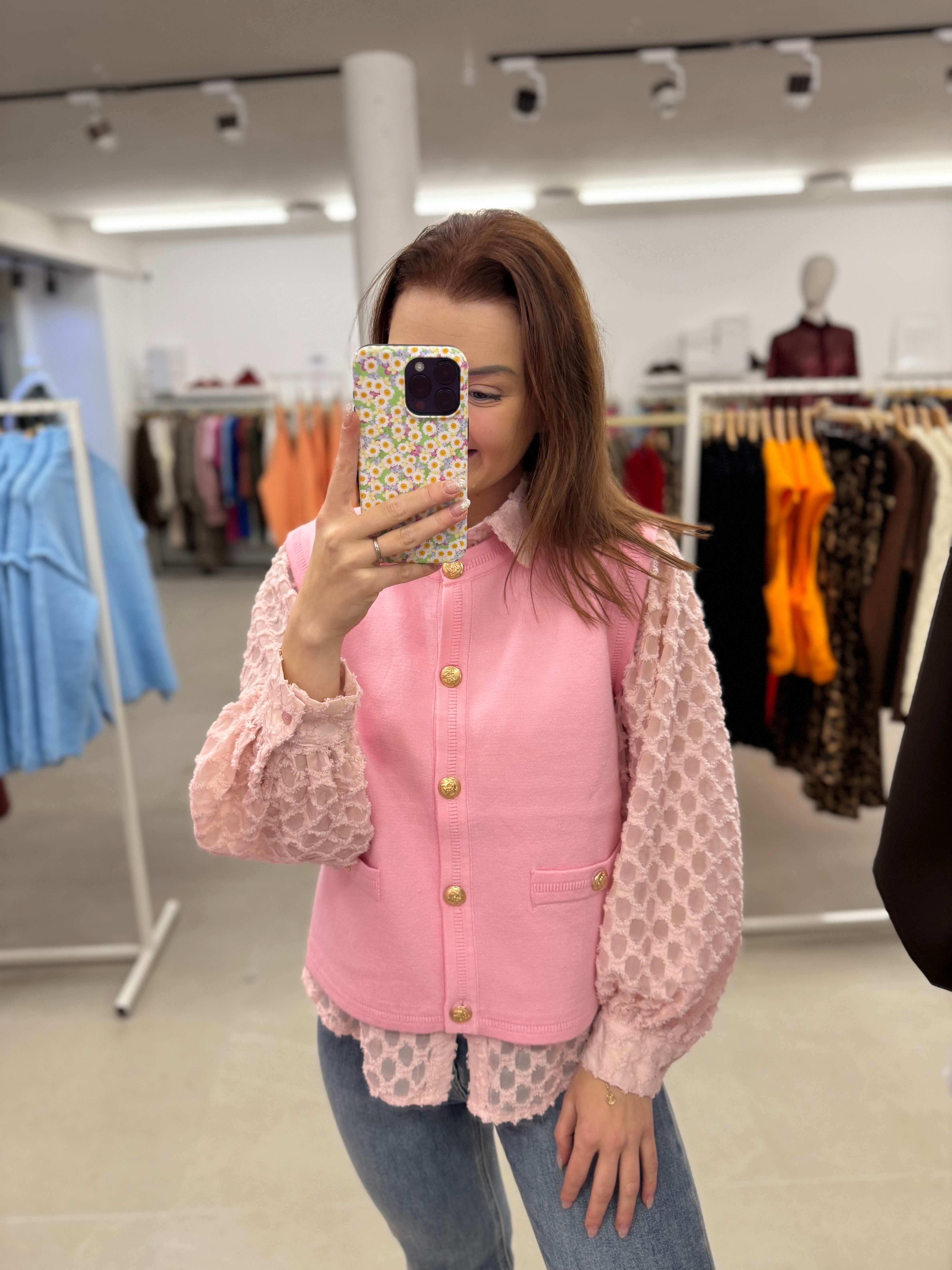 Soft Pink gilet