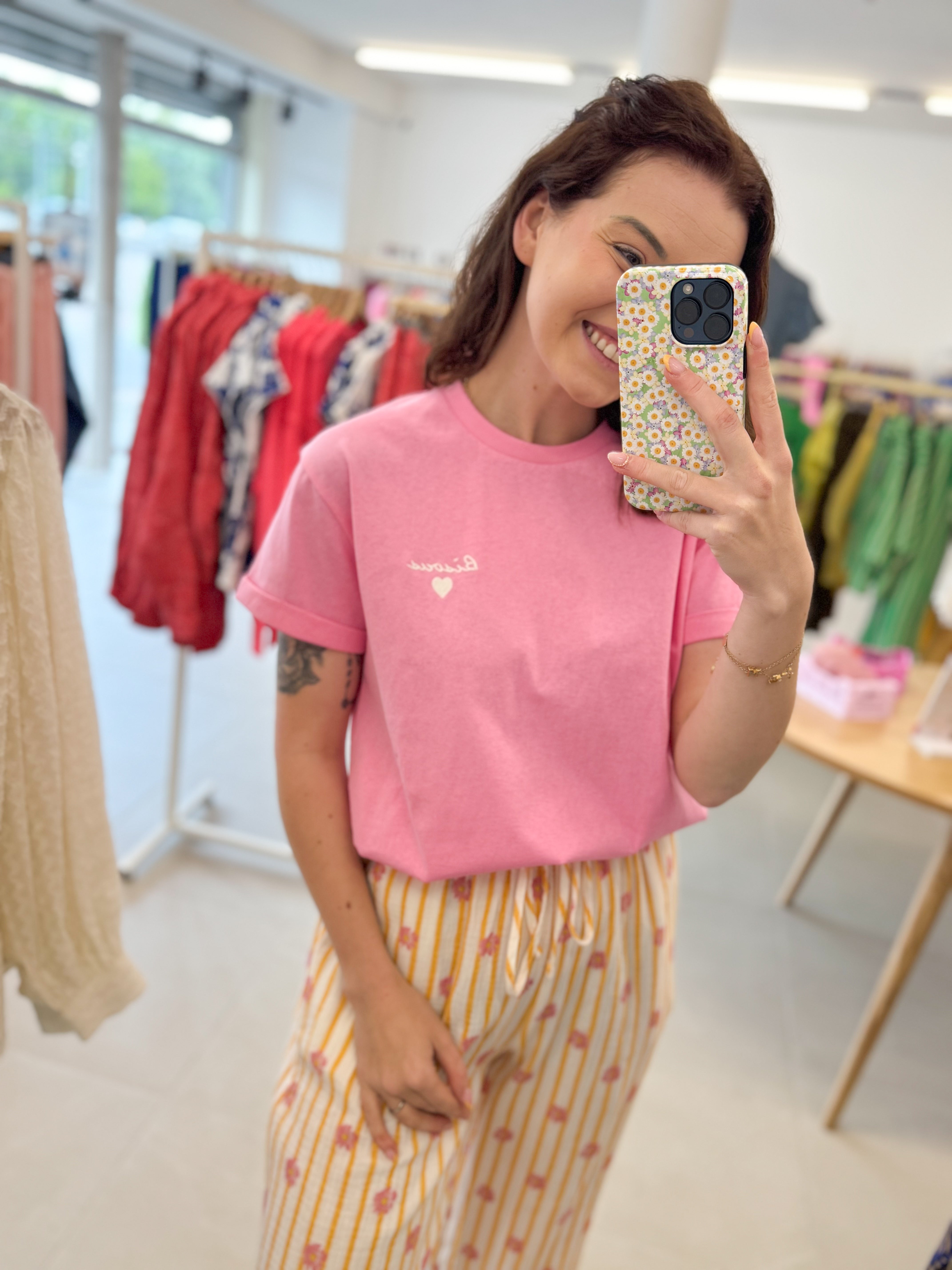 Bisous tee - Pink