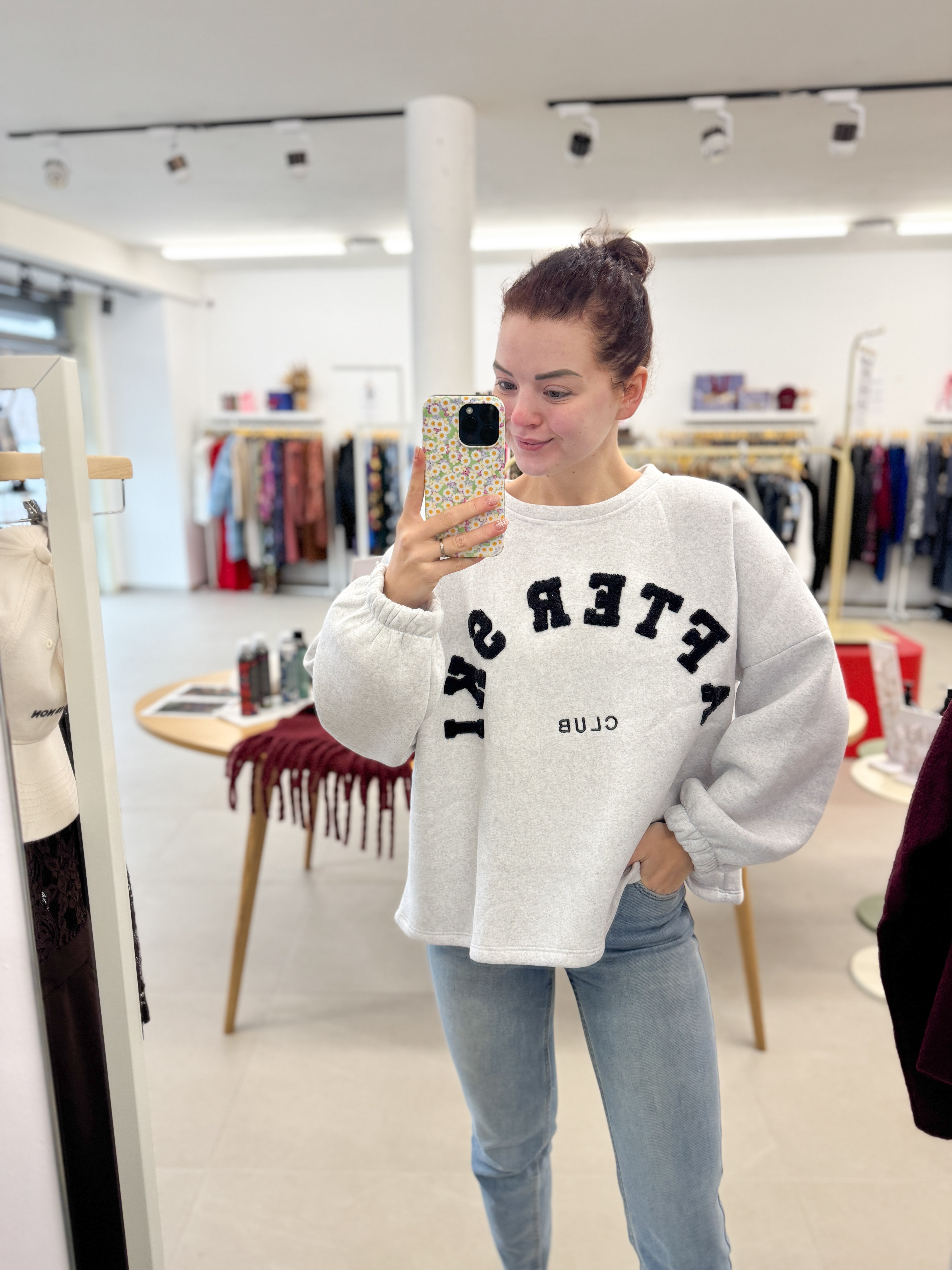 After ski club sweater