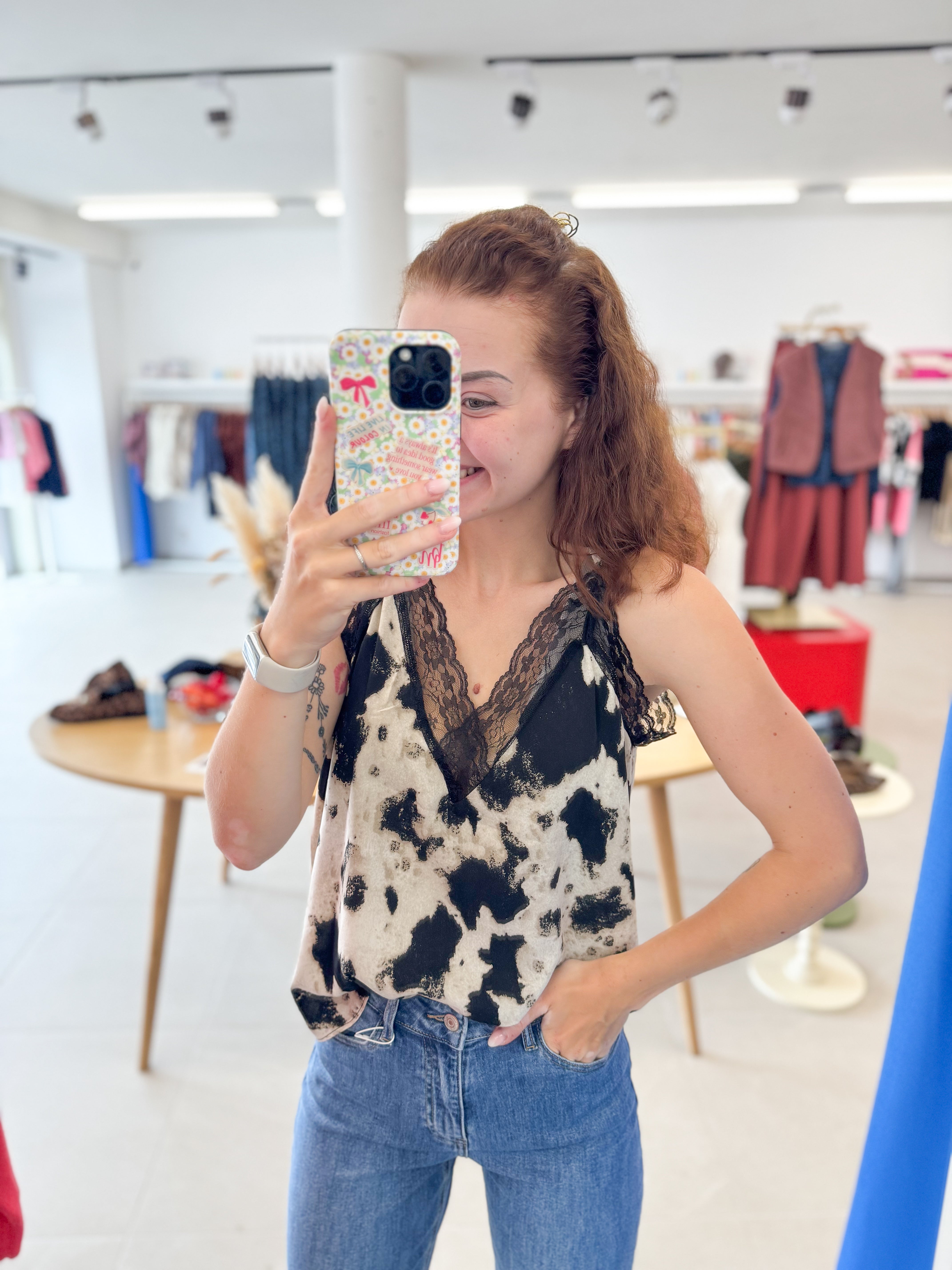 Pretty fall top - Black/Beige