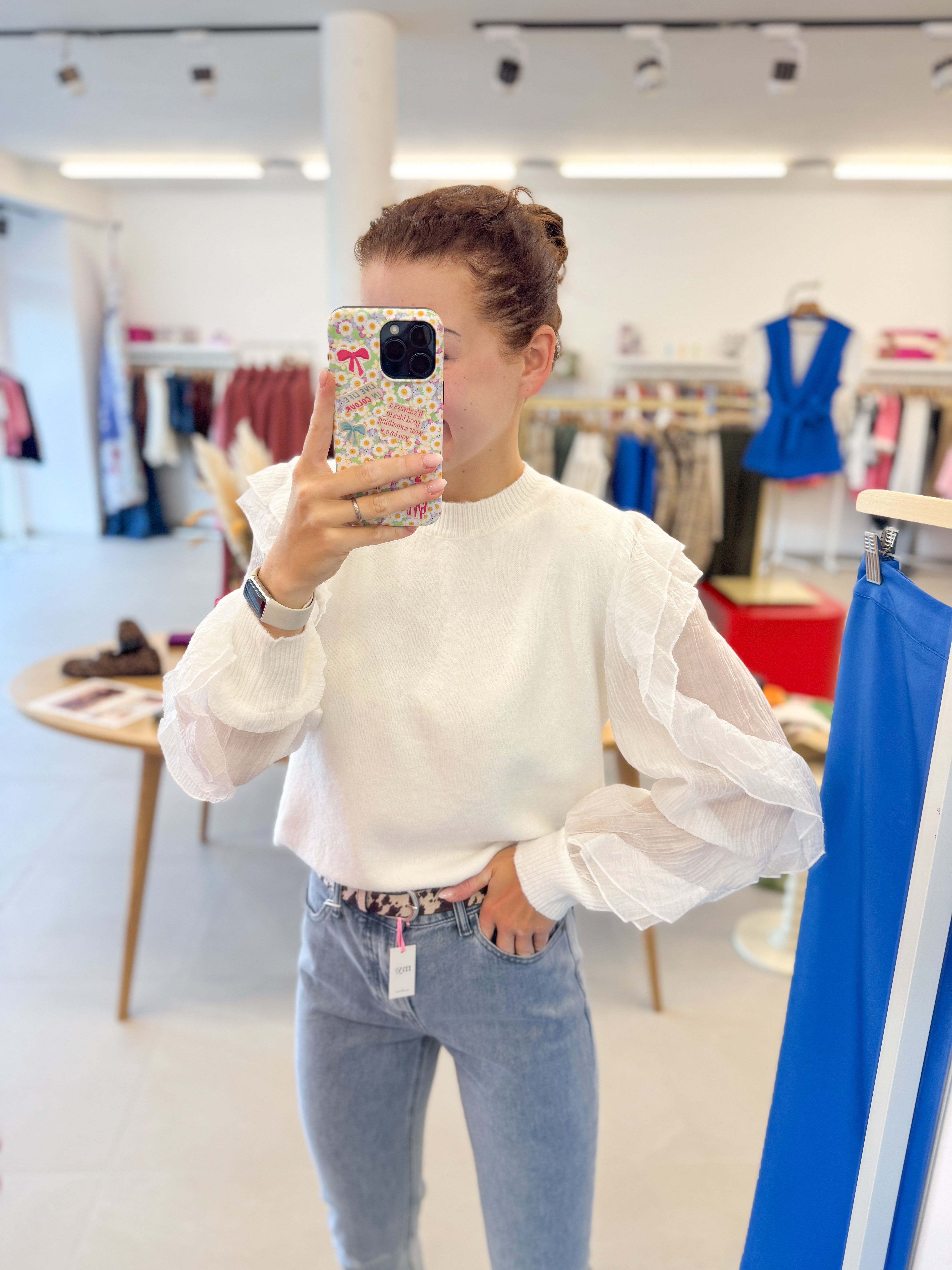 Ruffle knit - Ecru
